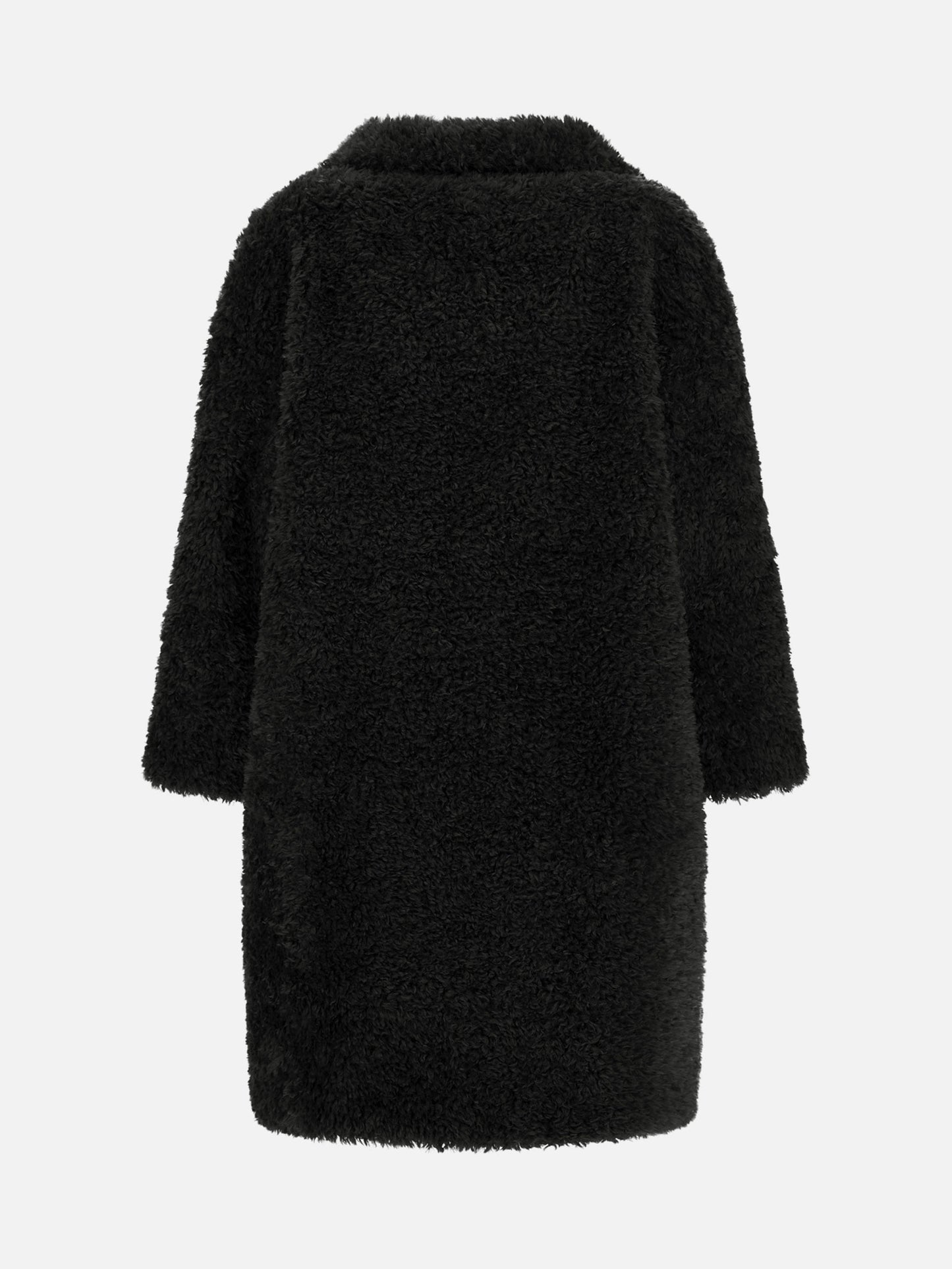 Herno – Teddy-Mantel aus Kunstpelz für Damen Schwarz - Black