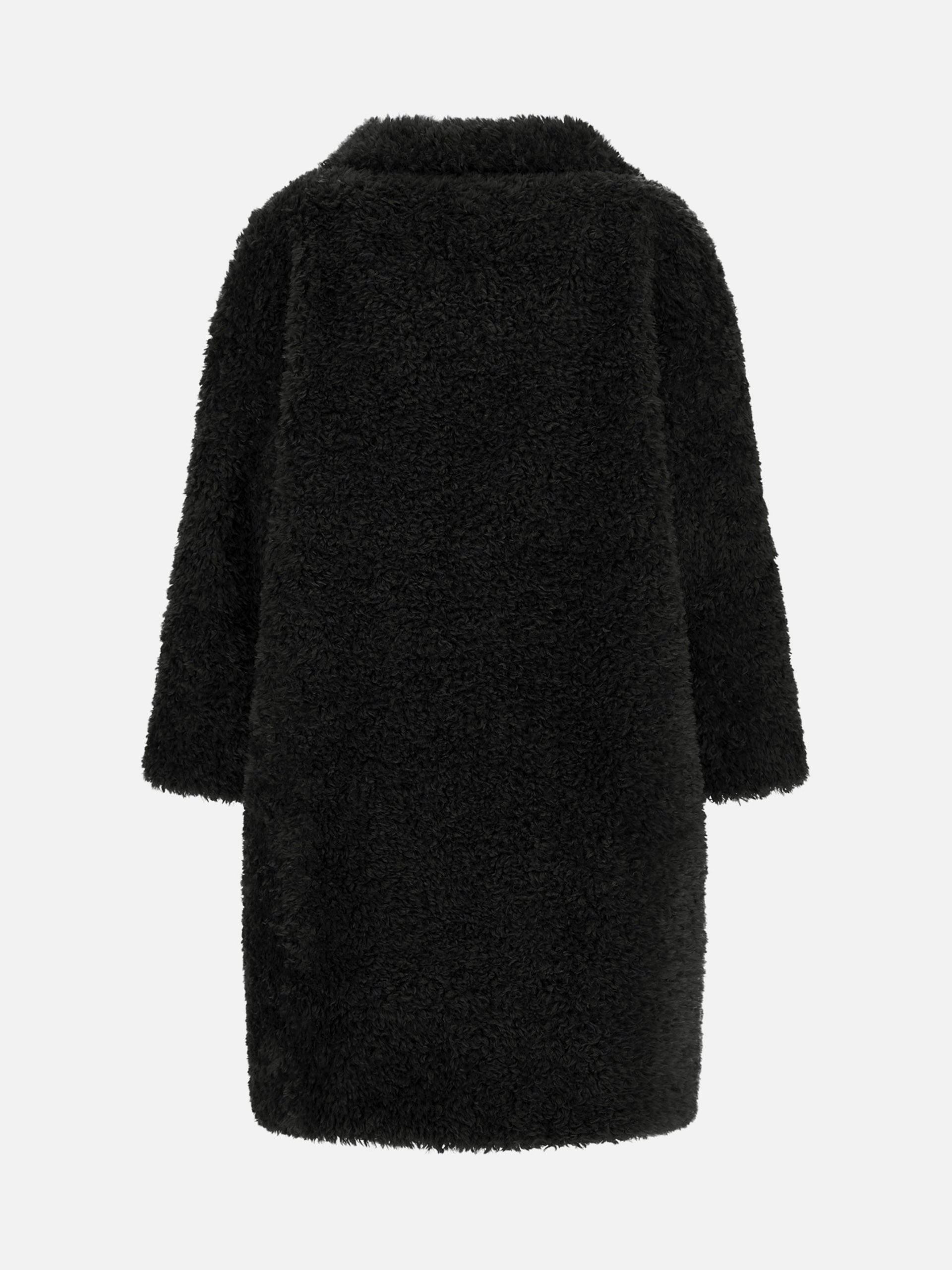 Herno – Teddy-Mantel aus Kunstpelz für Damen Schwarz - Black