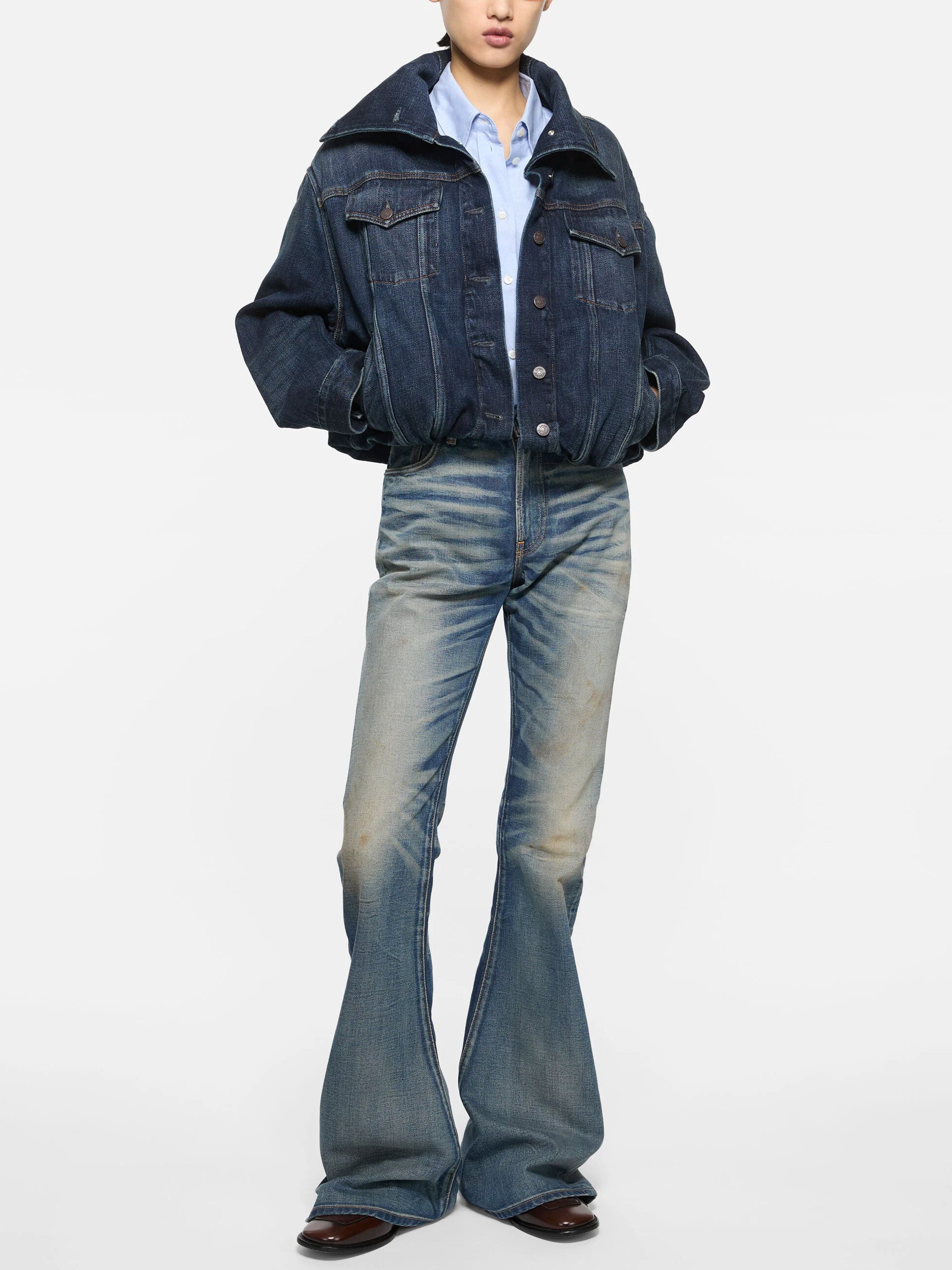 ACNE STUDIOS - Cropped-Jeansjacke für Damen