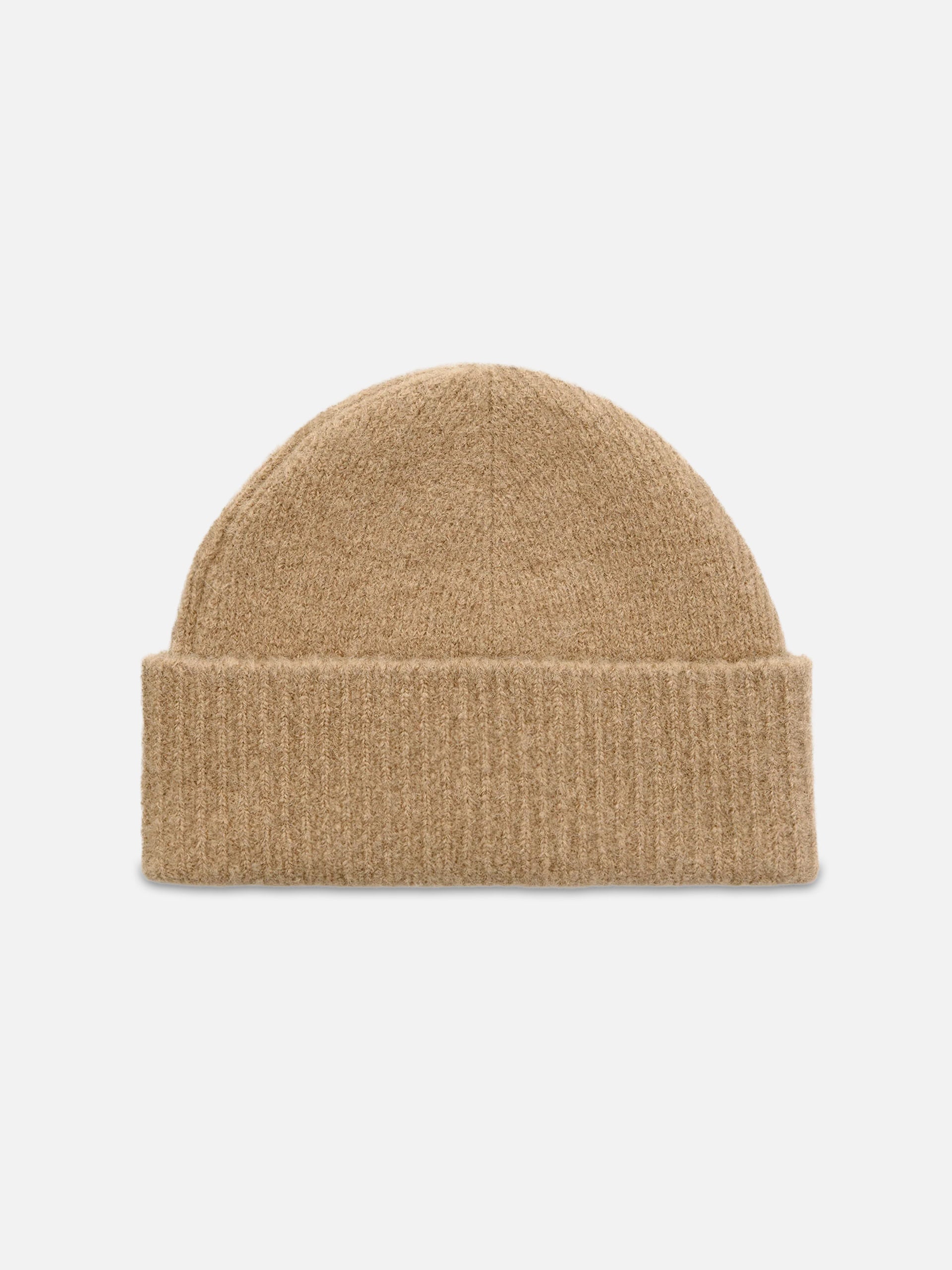 Ami Paris – Beanie Ami De Coeur aus Alpaka-Strick Beige / Weiß - Beige / White