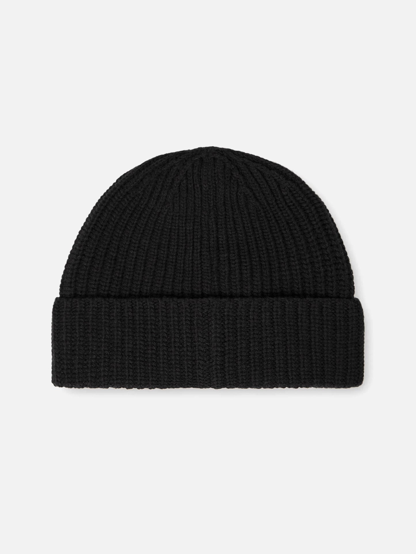 Stone Island – Mütze aus Wolle mit Kompass-Patch Schwarz - Black