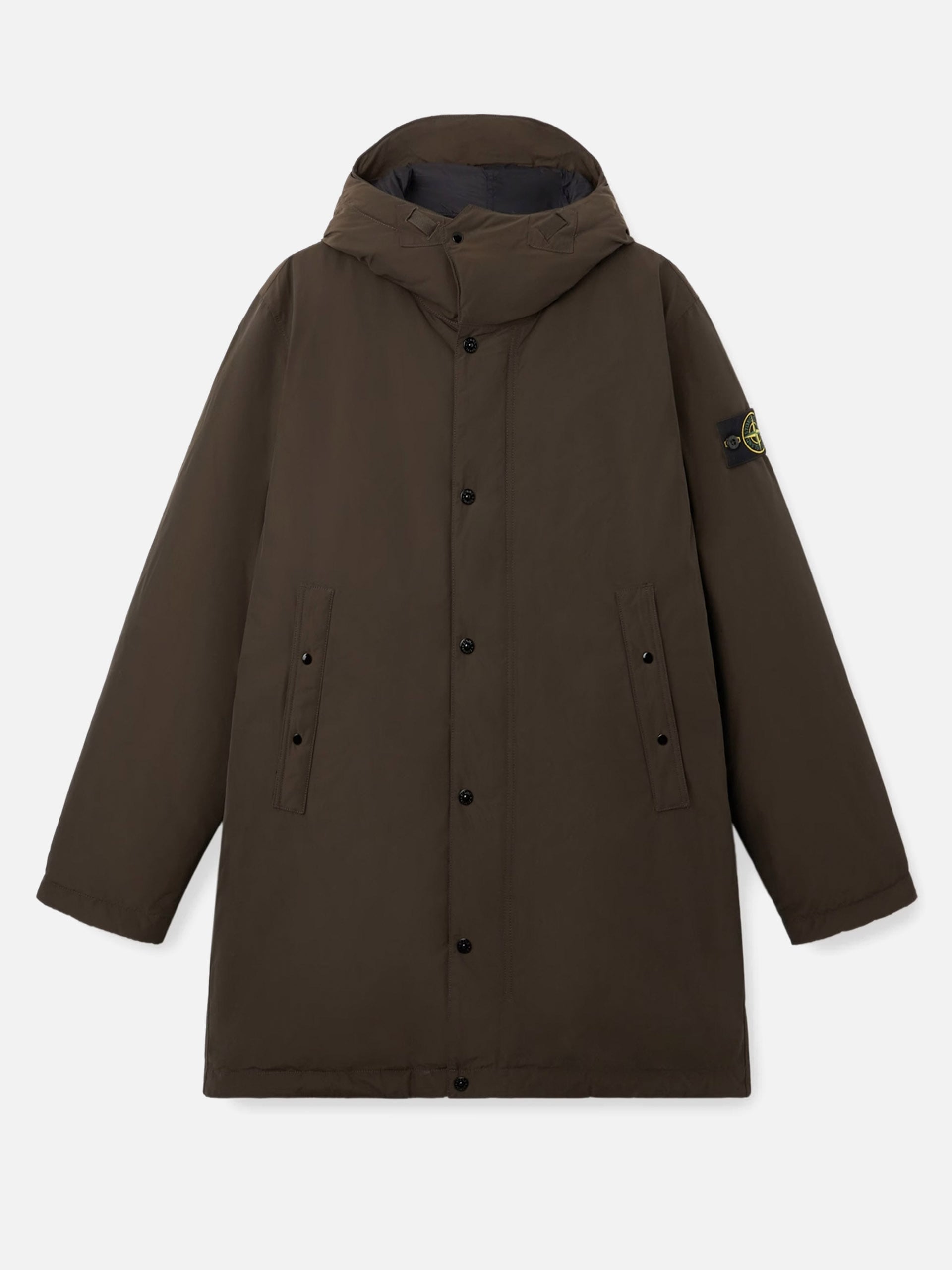 STONE ISLAND - Langer Daunenparka mit Kapuze für Herren