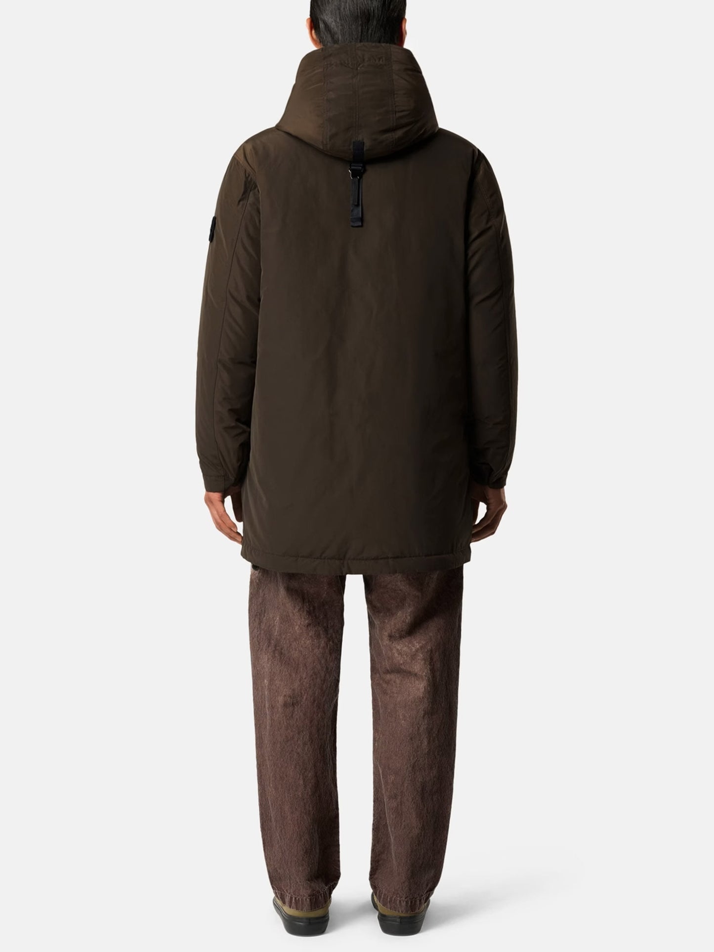 STONE ISLAND - Langer Daunenparka mit Kapuze für Herren