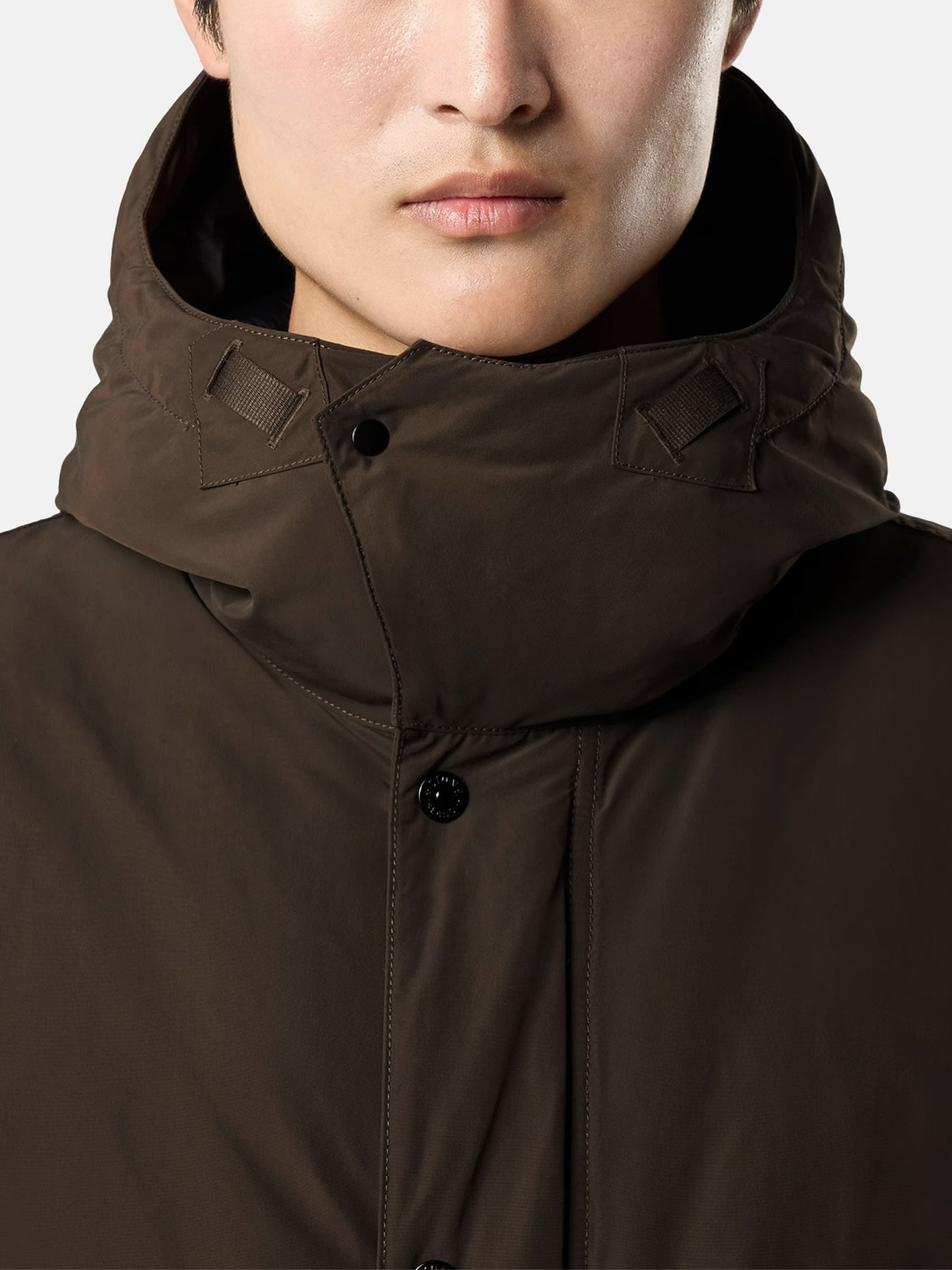 STONE ISLAND - Langer Daunenparka mit Kapuze für Herren