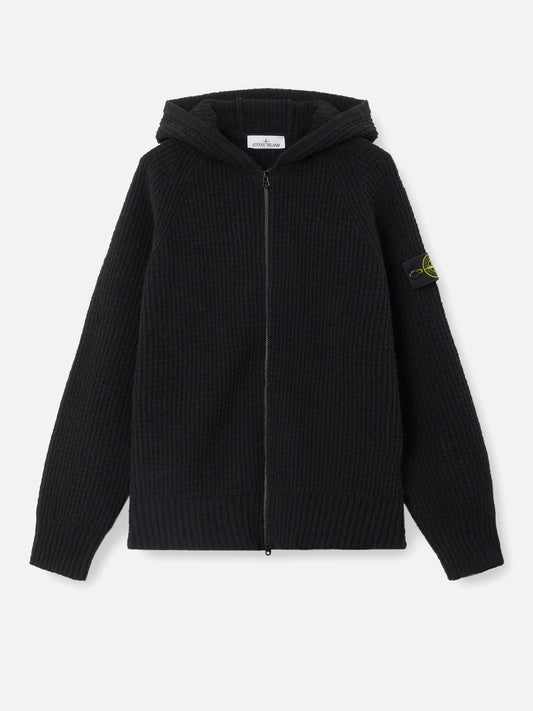 STONE ISLAND - Strickjacke aus Bouclé mit Kapuze für Herren