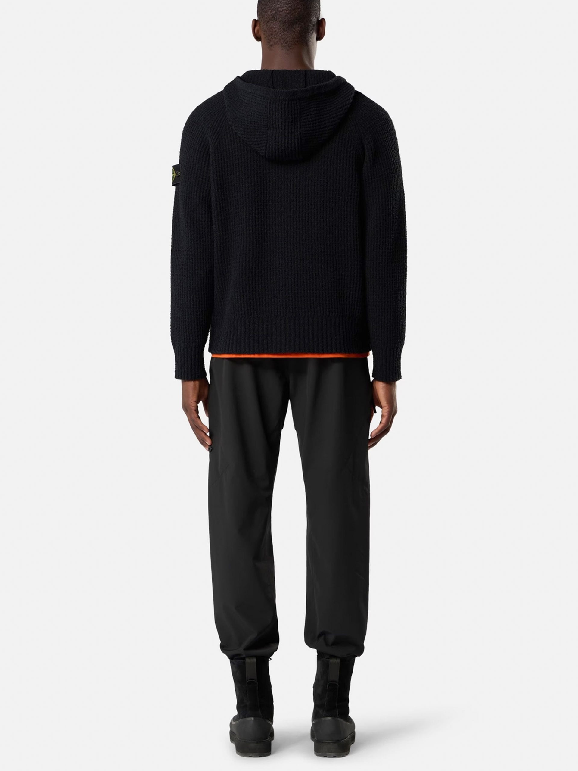 STONE ISLAND - Strickjacke aus Bouclé mit Kapuze für Herren