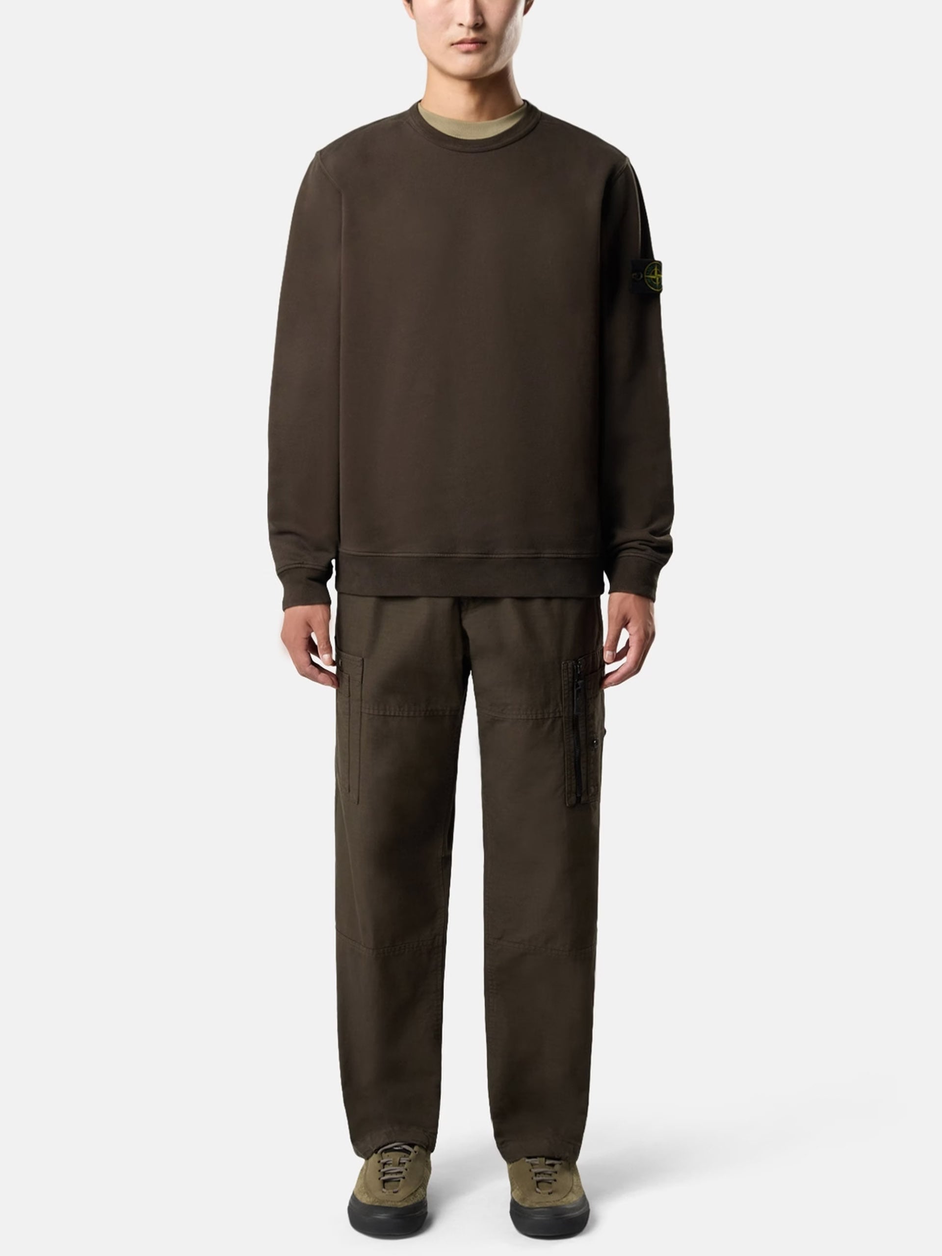 STONE ISLAND - Sweatshirt mit Kompass-Patch für Herren