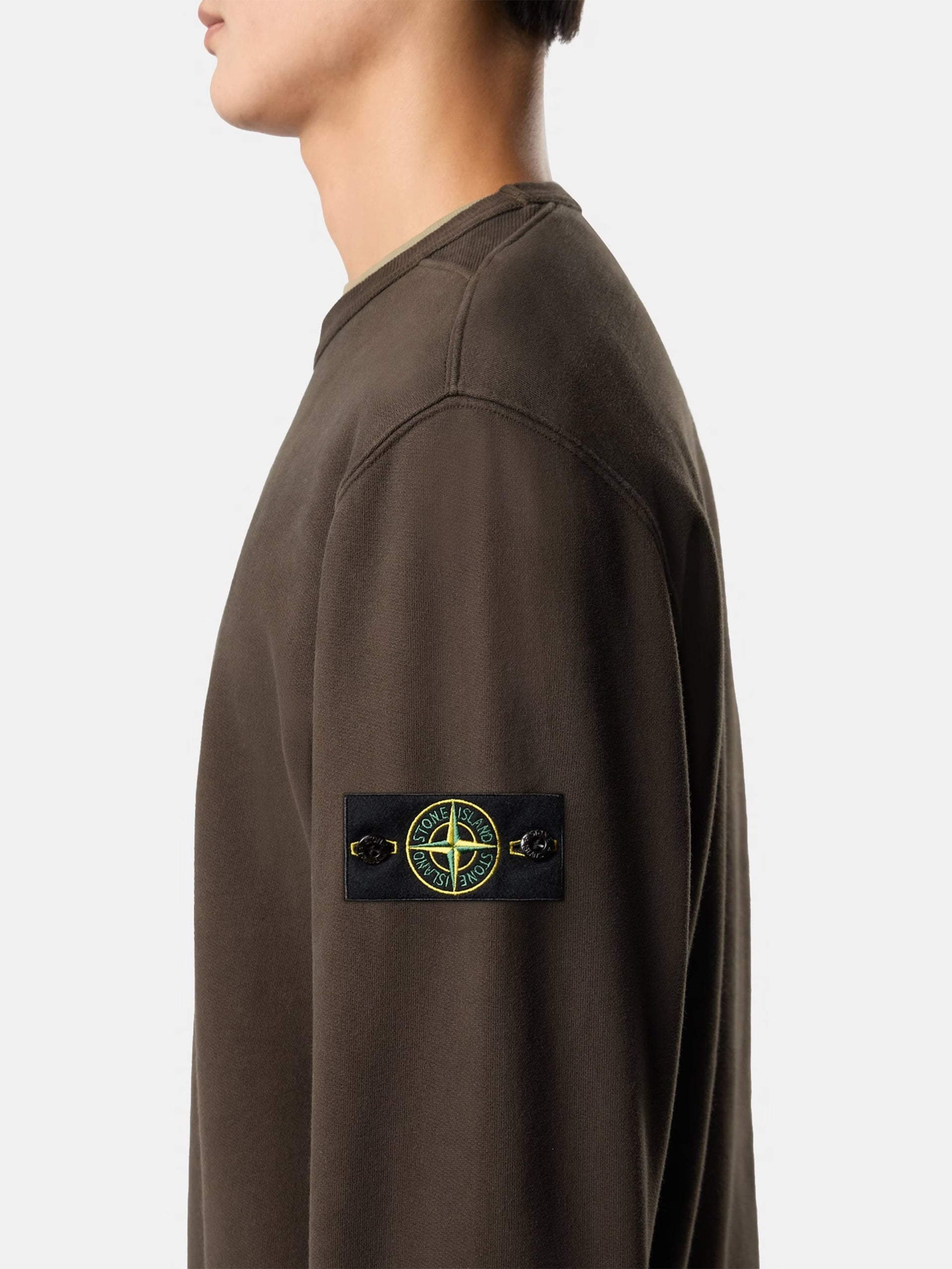 STONE ISLAND - Sweatshirt mit Kompass-Patch für Herren
