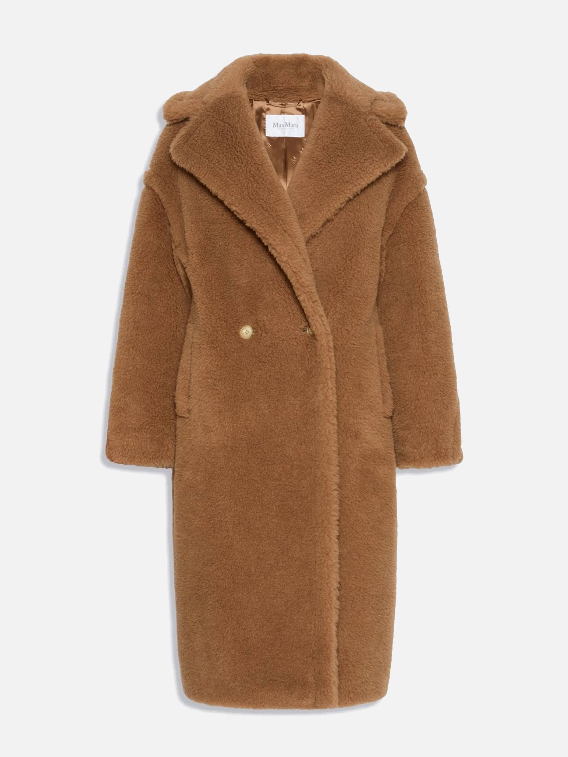 Max mara Teddy Bear Icon Mantel aus Kamelhaar für Damen Camel