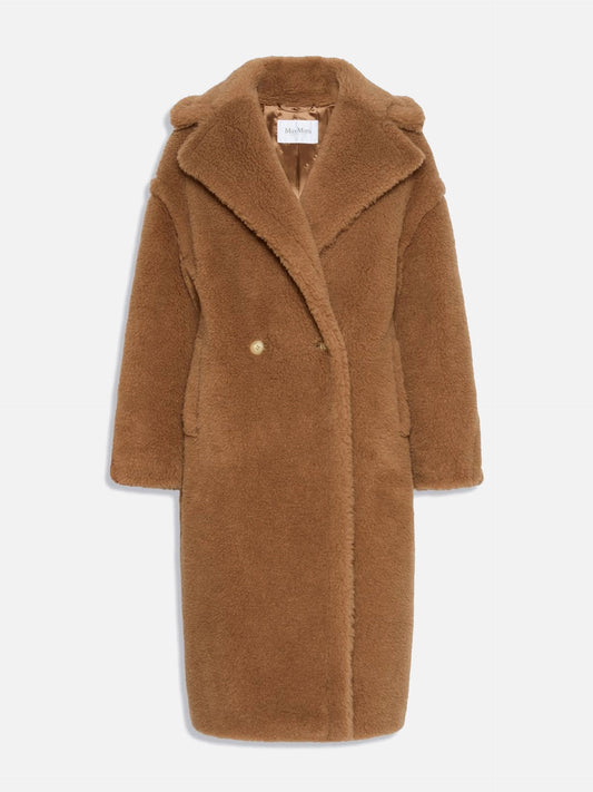 Max mara Teddy Bear Icon Mantel aus Kamelhaar für Damen Camel