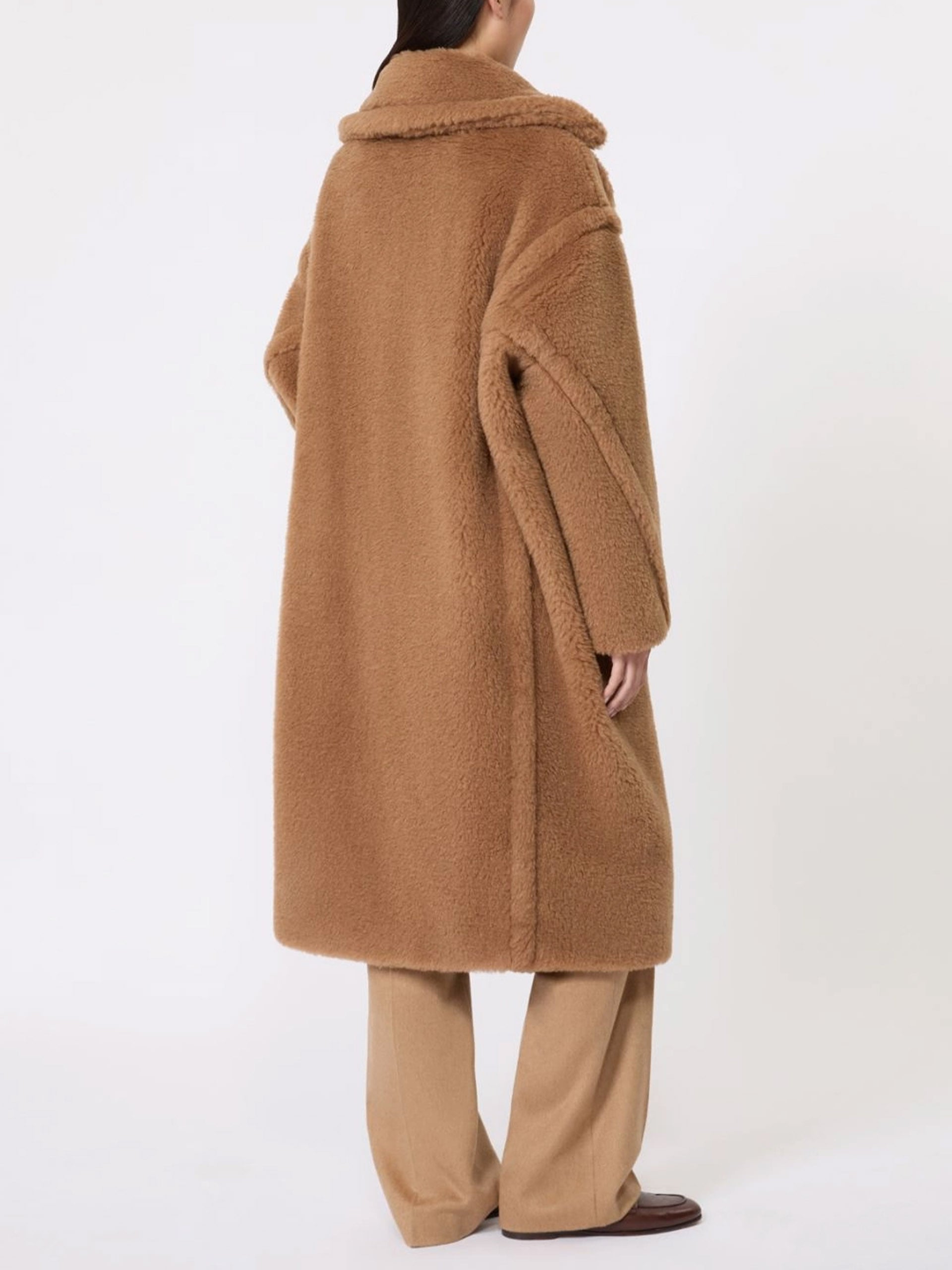 Max mara Teddy Bear Icon Mantel aus Kamelhaar für Damen Camel