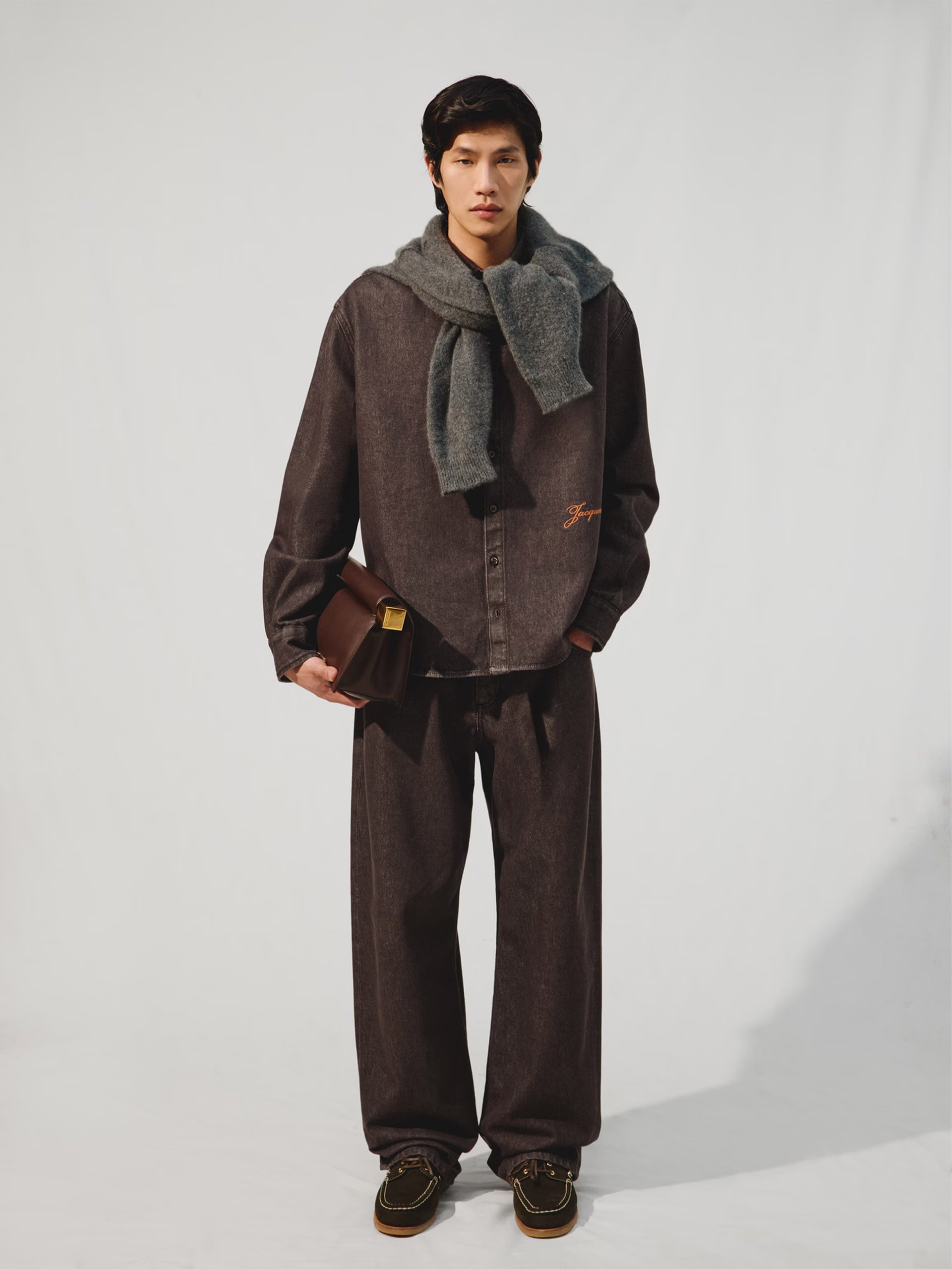 Jacquemus Oversized-Jeanshemd Simon für Herren Braun