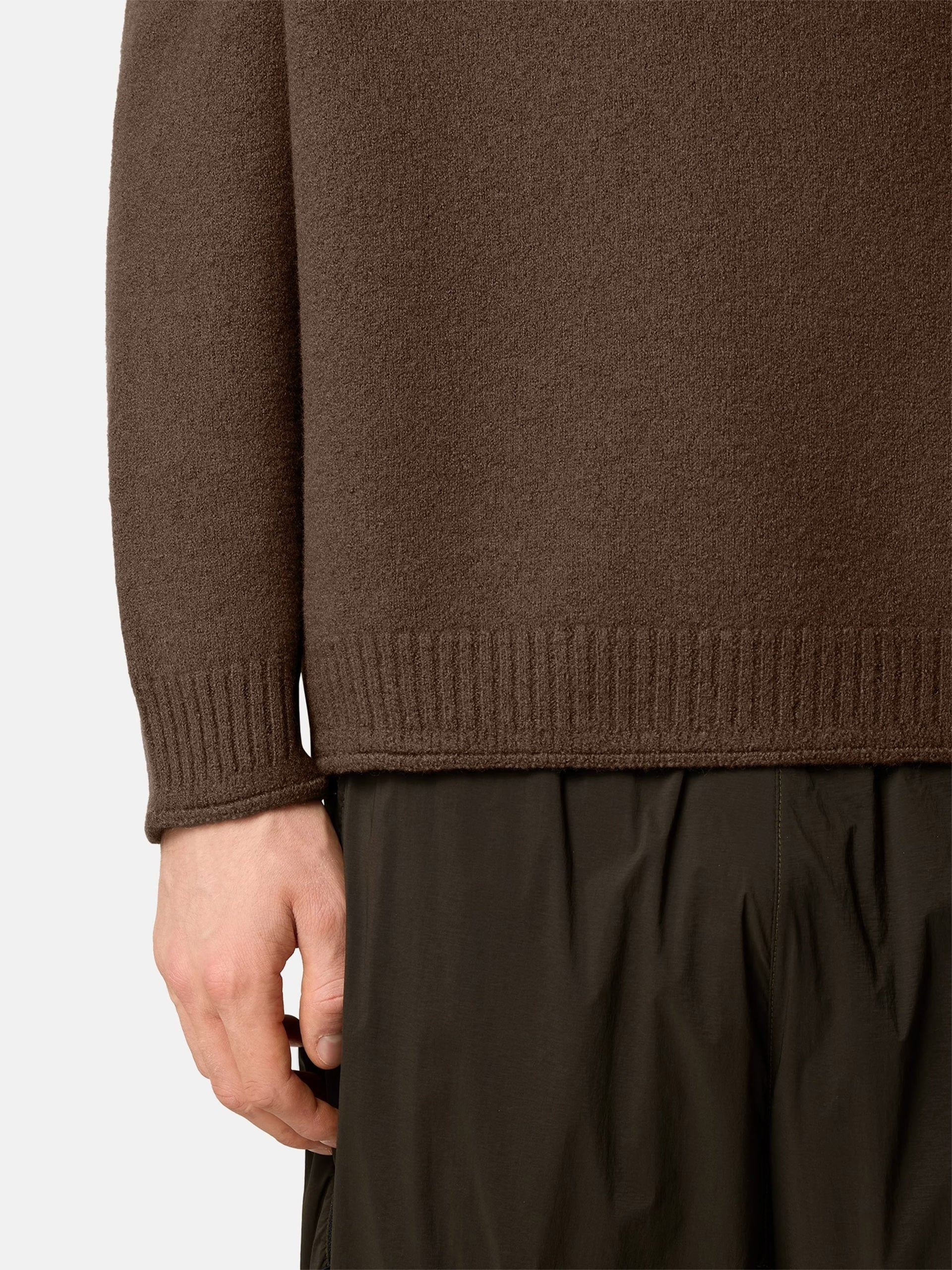 Stone island Pullover aus gewalkter Wolle für Herren Braun