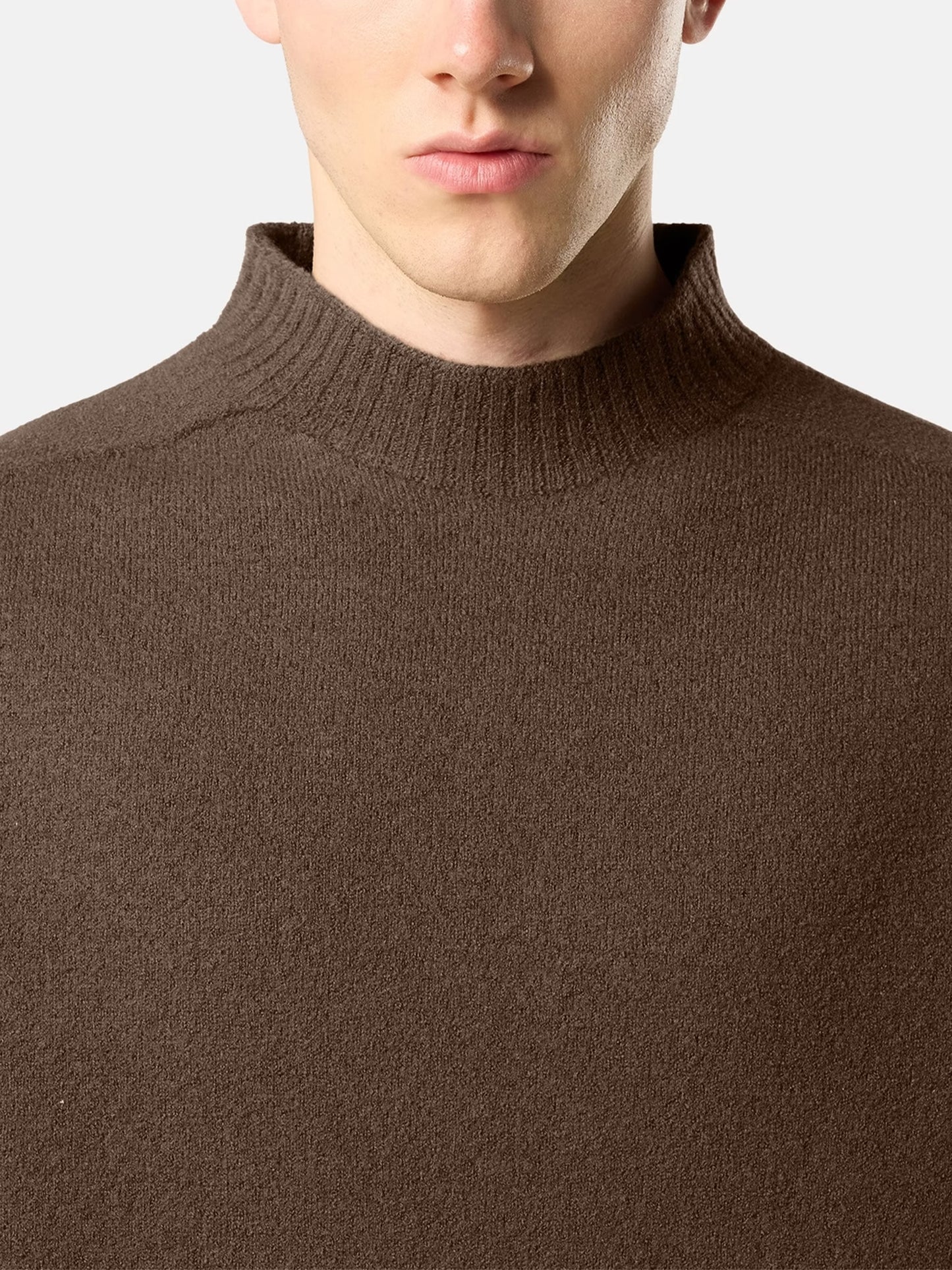 Stone island Pullover aus gewalkter Wolle für Herren Braun