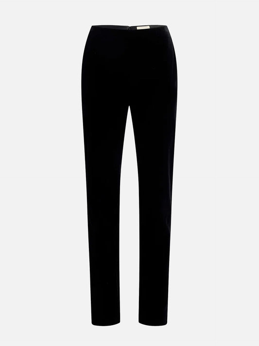 Khaite Samthose Ryden aus Baumwolle für Damen Schwarz