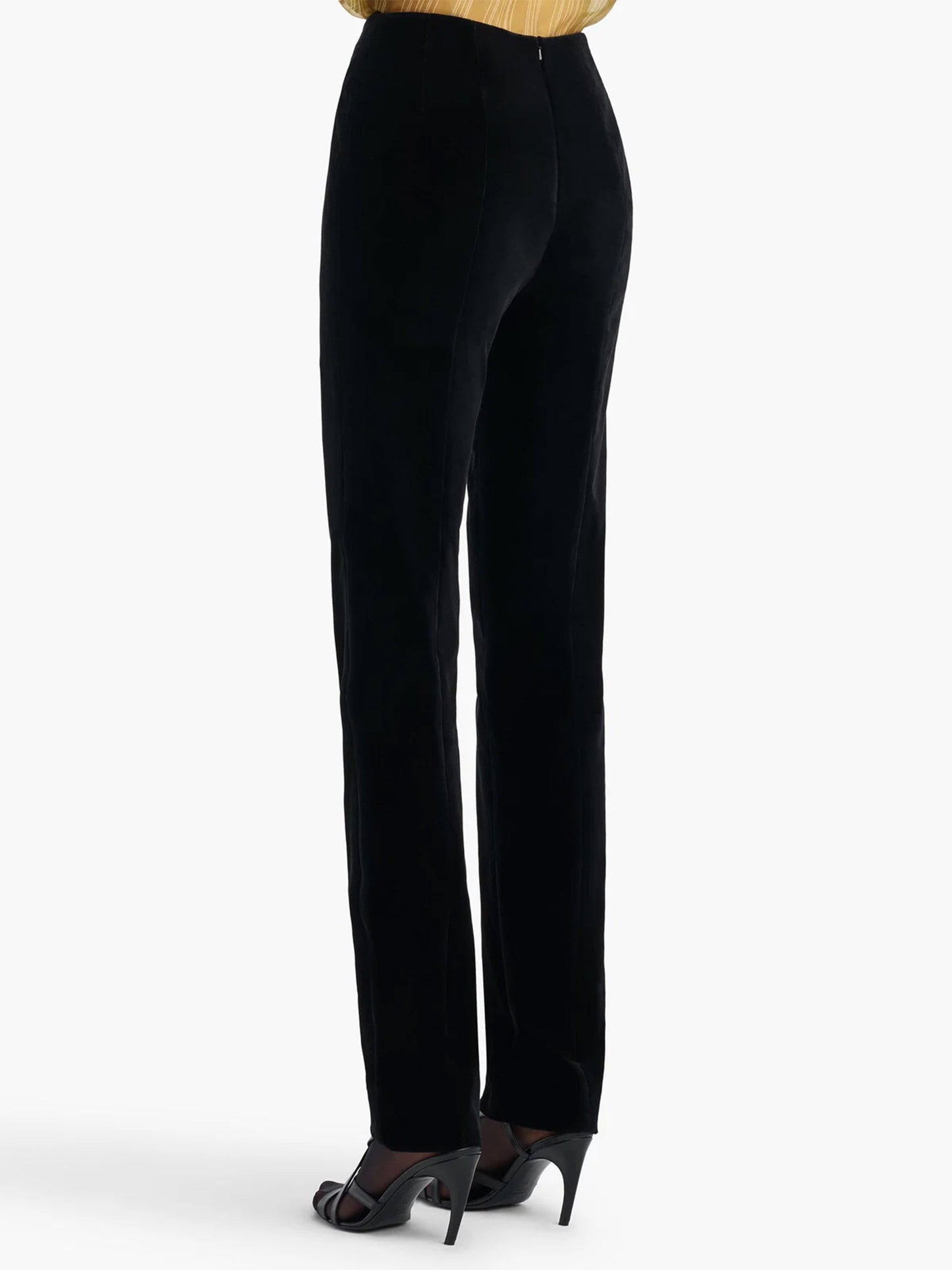 Khaite Samthose Ryden aus Baumwolle für Damen Schwarz
