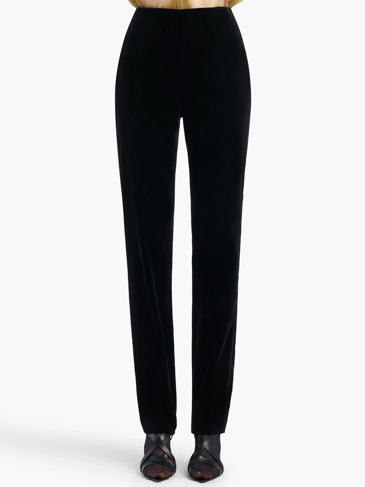 Khaite Samthose Ryden aus Baumwolle für Damen Schwarz