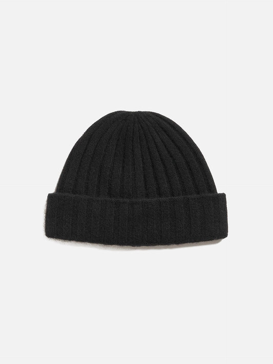Toteme Gerippte Beanie aus Kaschmir Schwarz