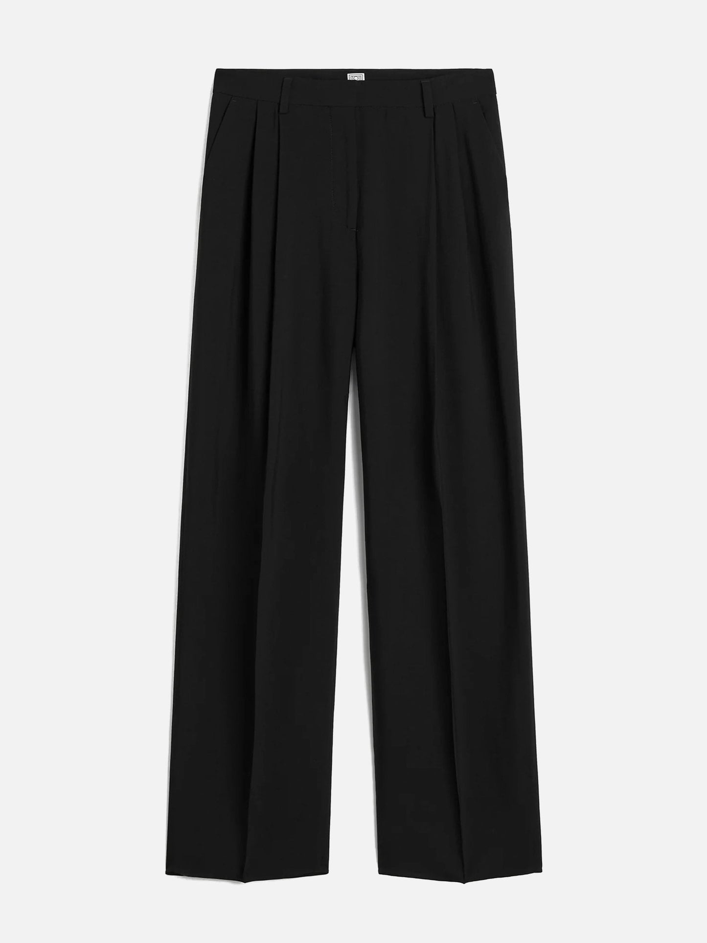 Toteme Hose mit doppelten Bundfalten für Damen Schwarz