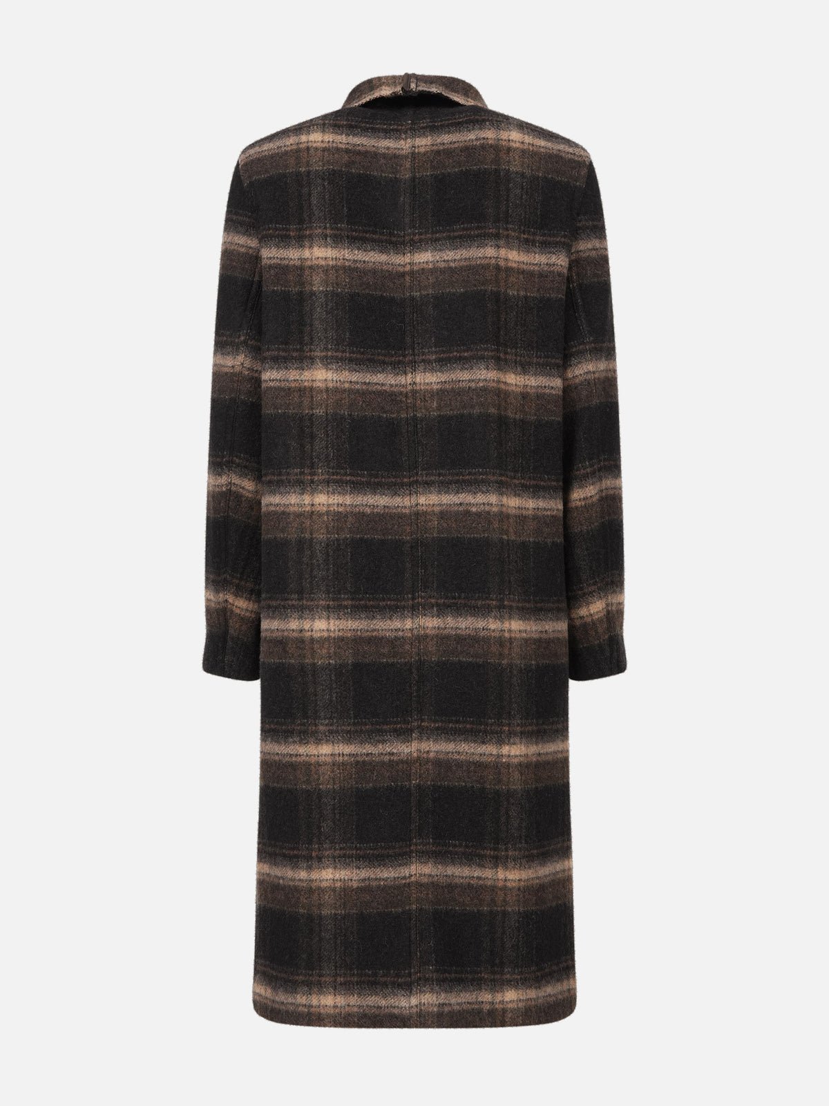 Marant etoile Langer Mantel Gihan aus Wolle für Damen Dunkelbraun