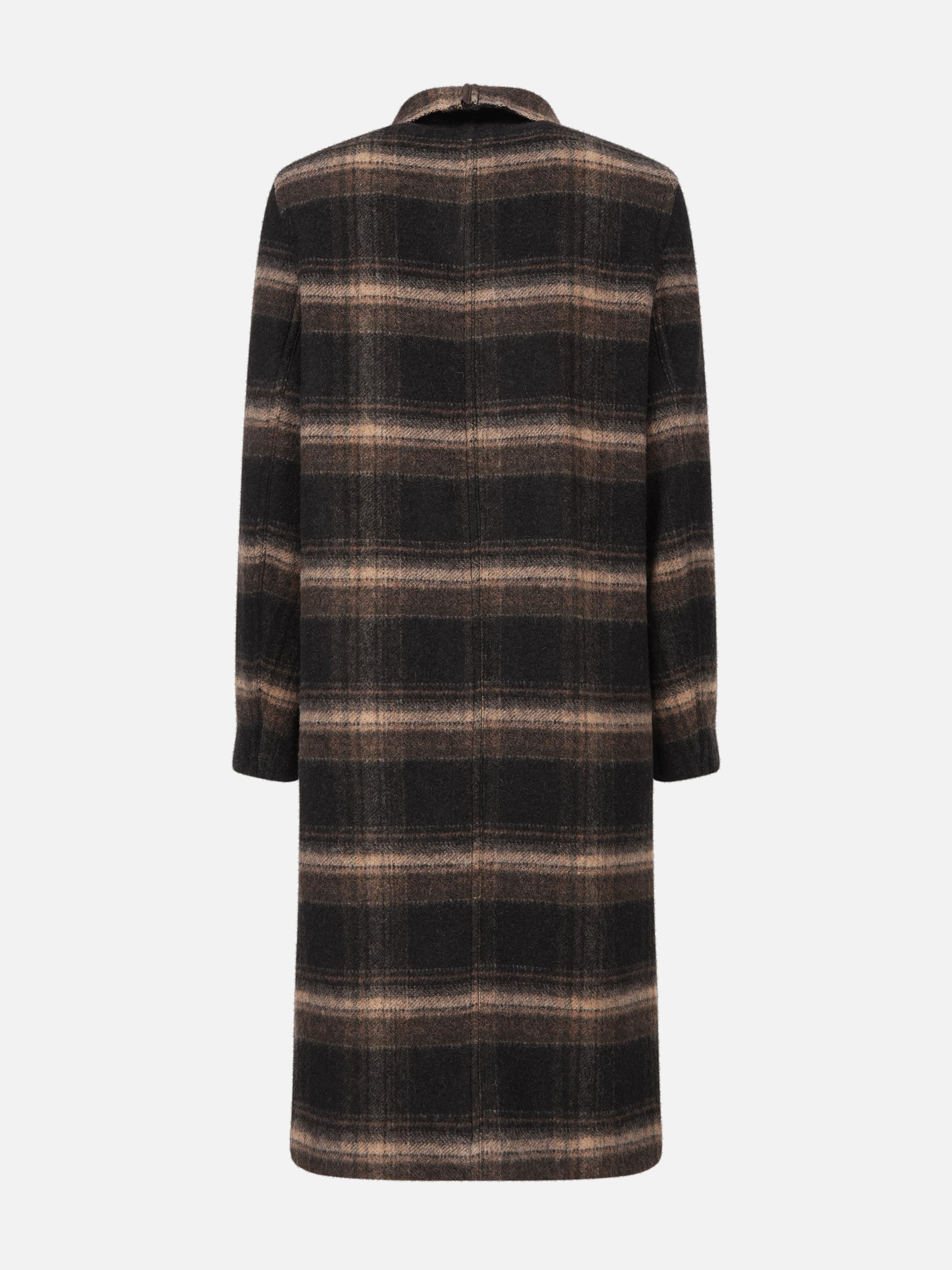 Marant etoile Langer Mantel Gihan aus Wolle für Damen Dunkelbraun