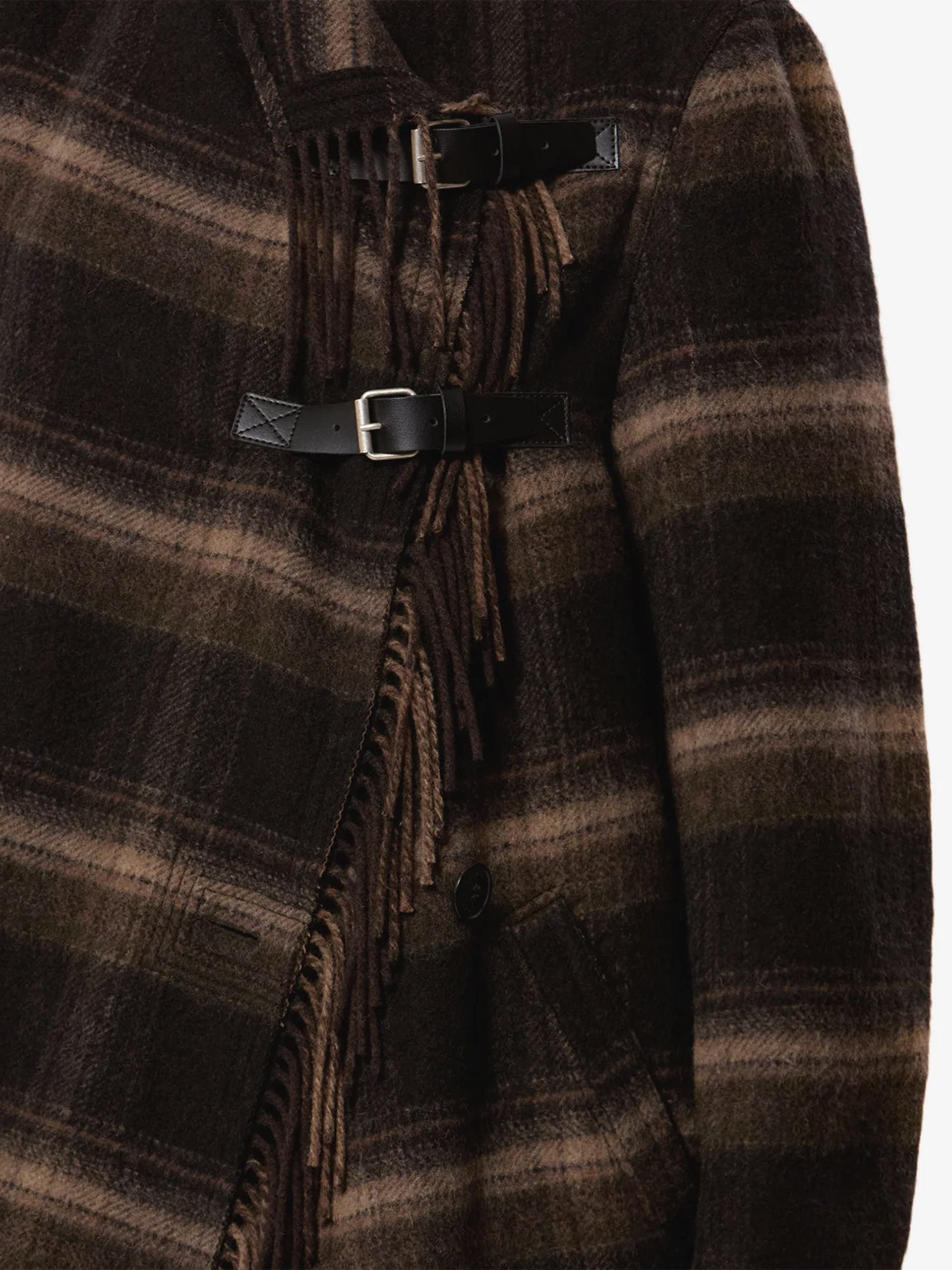 Marant etoile Langer Mantel Gihan aus Wolle für Damen Dunkelbraun