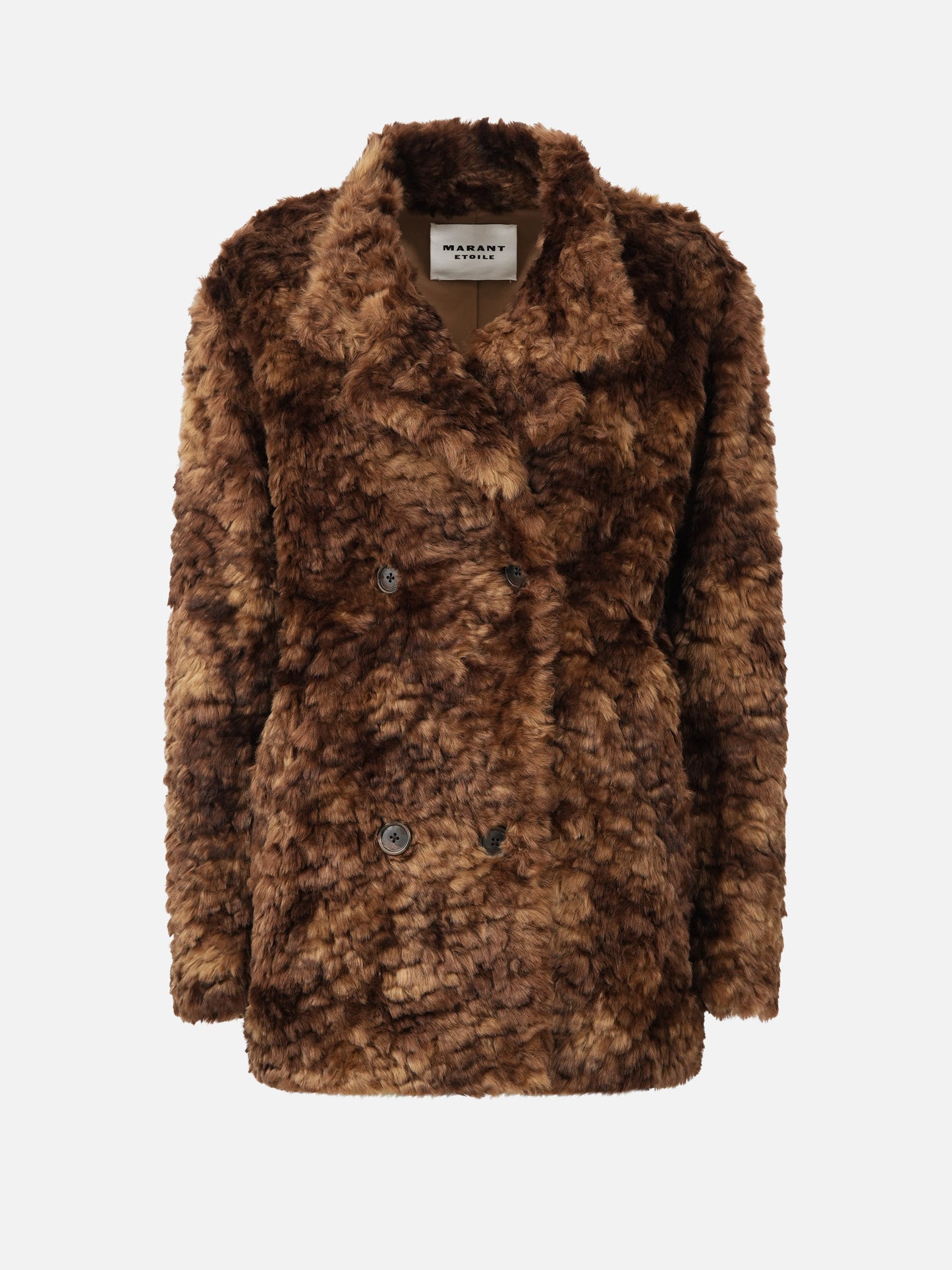 Marant etoile Kurzer Mantel Jya aus Kunstfell für Damen Braun