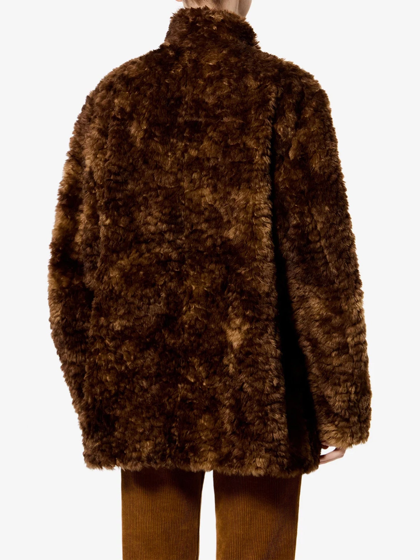 Marant etoile Kurzer Mantel Jya aus Kunstfell für Damen Braun