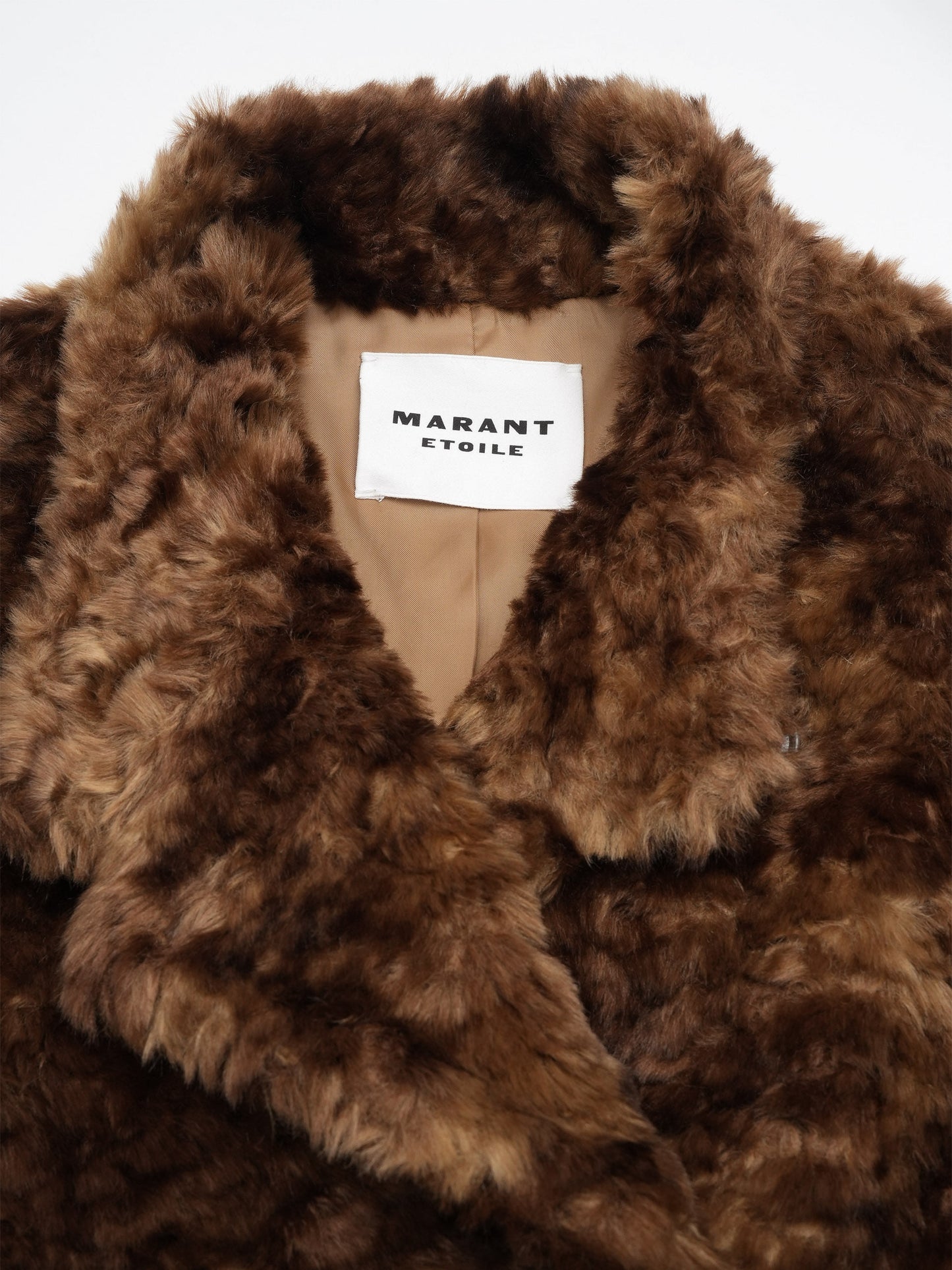 Marant etoile Kurzer Mantel Jya aus Kunstfell für Damen Braun