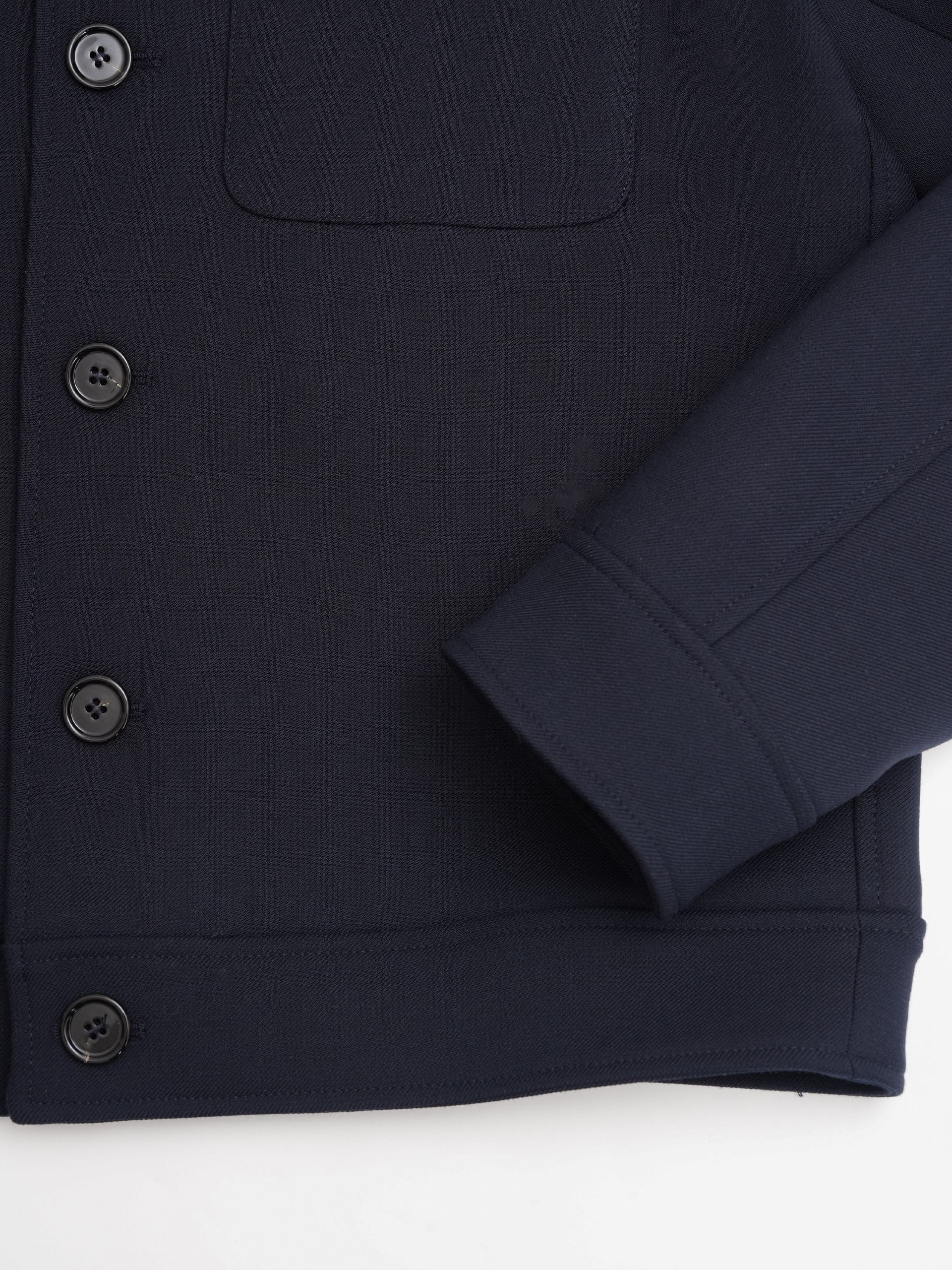 Hemdjacke aus Schurwoll-Twill für Herren
