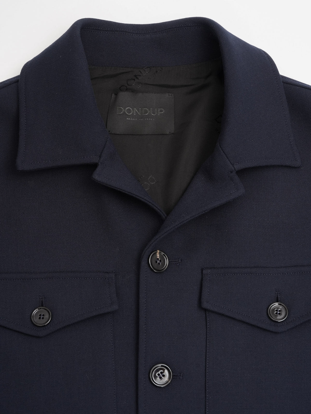 Hemdjacke aus Schurwoll-Twill für Herren