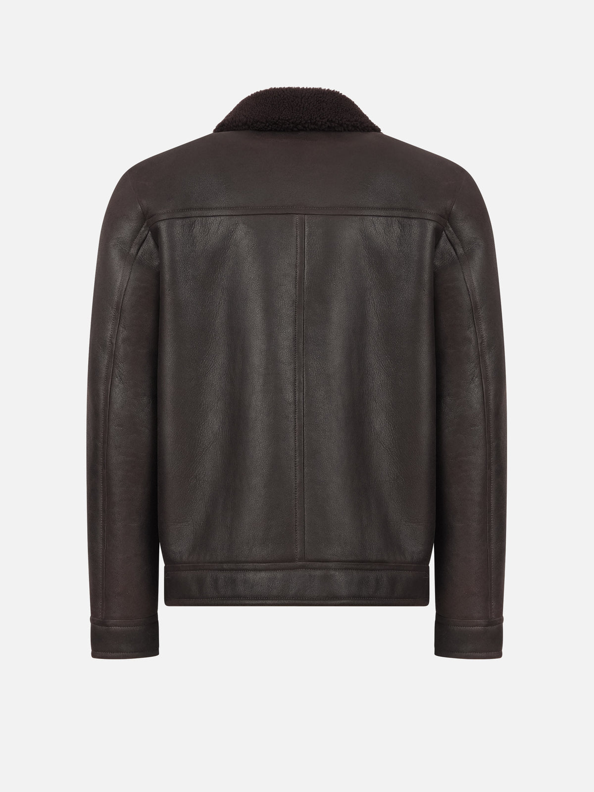 Shearling-Jacke mit Fellkragen für Herren