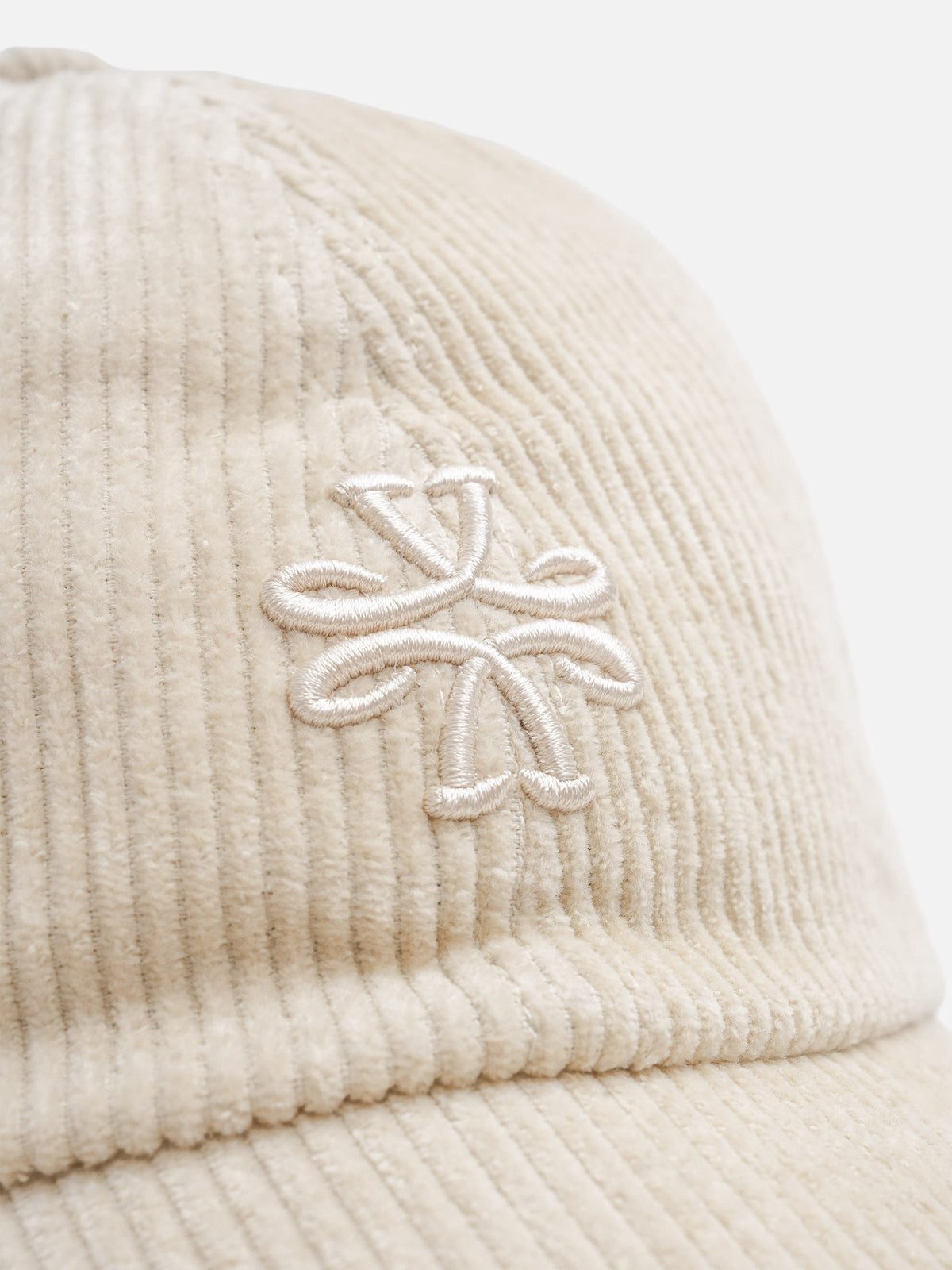 Jacob cohen Baseballkappe aus Baumwollcord mit Logo Off-White