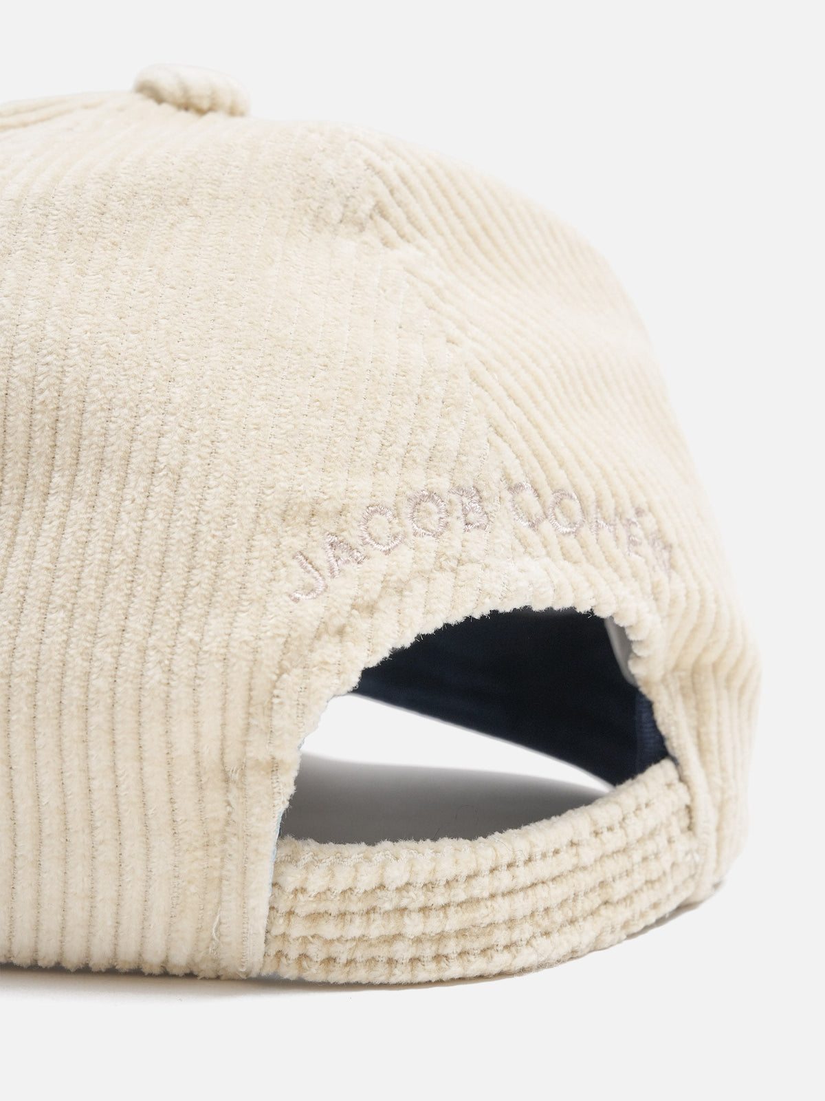 Jacob cohen Baseballkappe aus Baumwollcord mit Logo Off-White