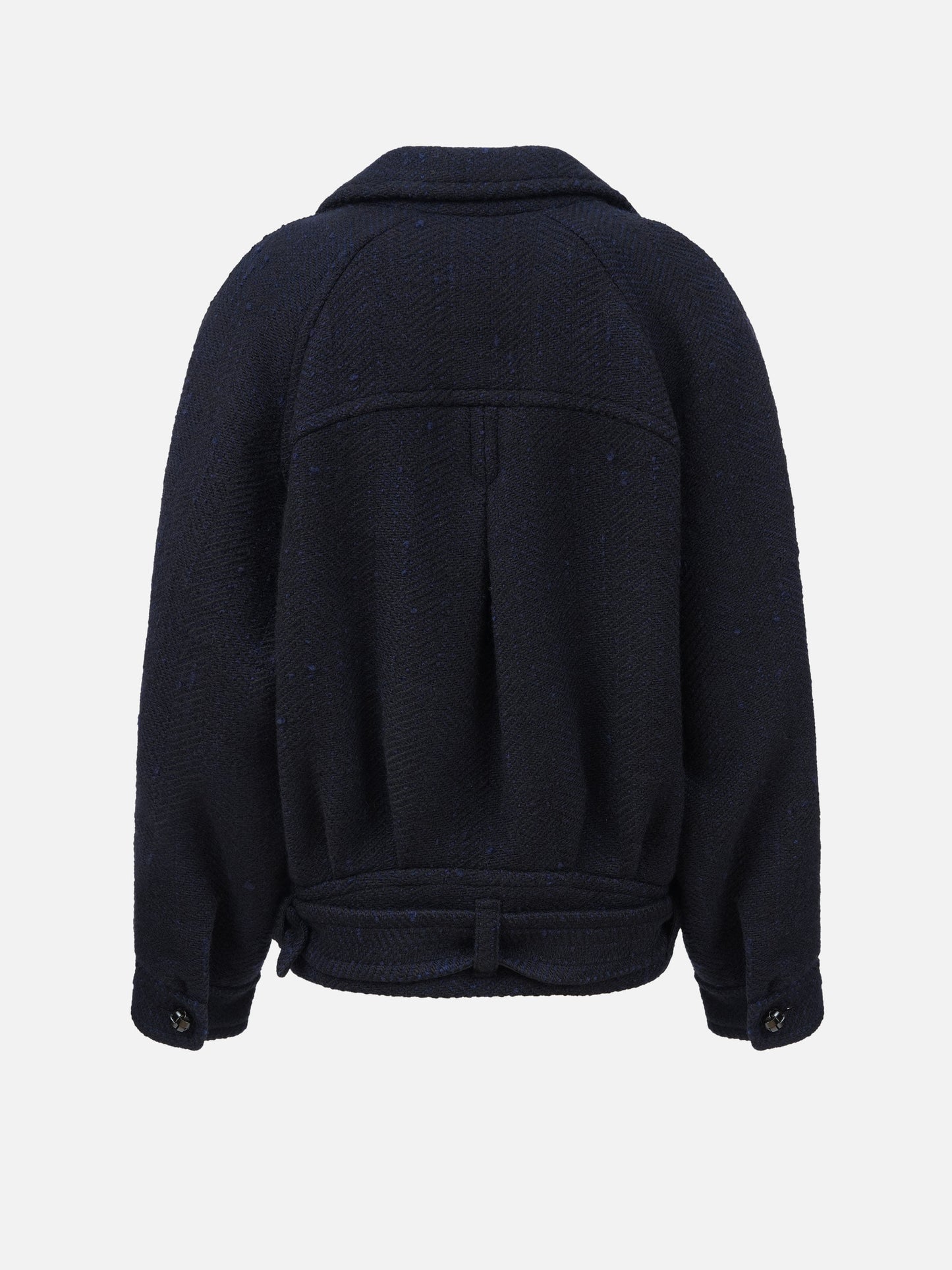 Isabel marant Kurzmantel Elvane aus Schurwolle für Damen Navyblau