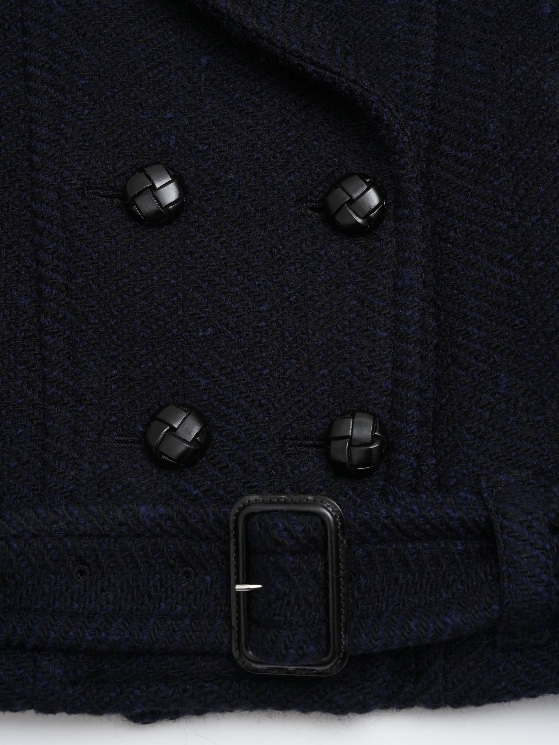 Isabel marant Kurzmantel Elvane aus Schurwolle für Damen Navyblau