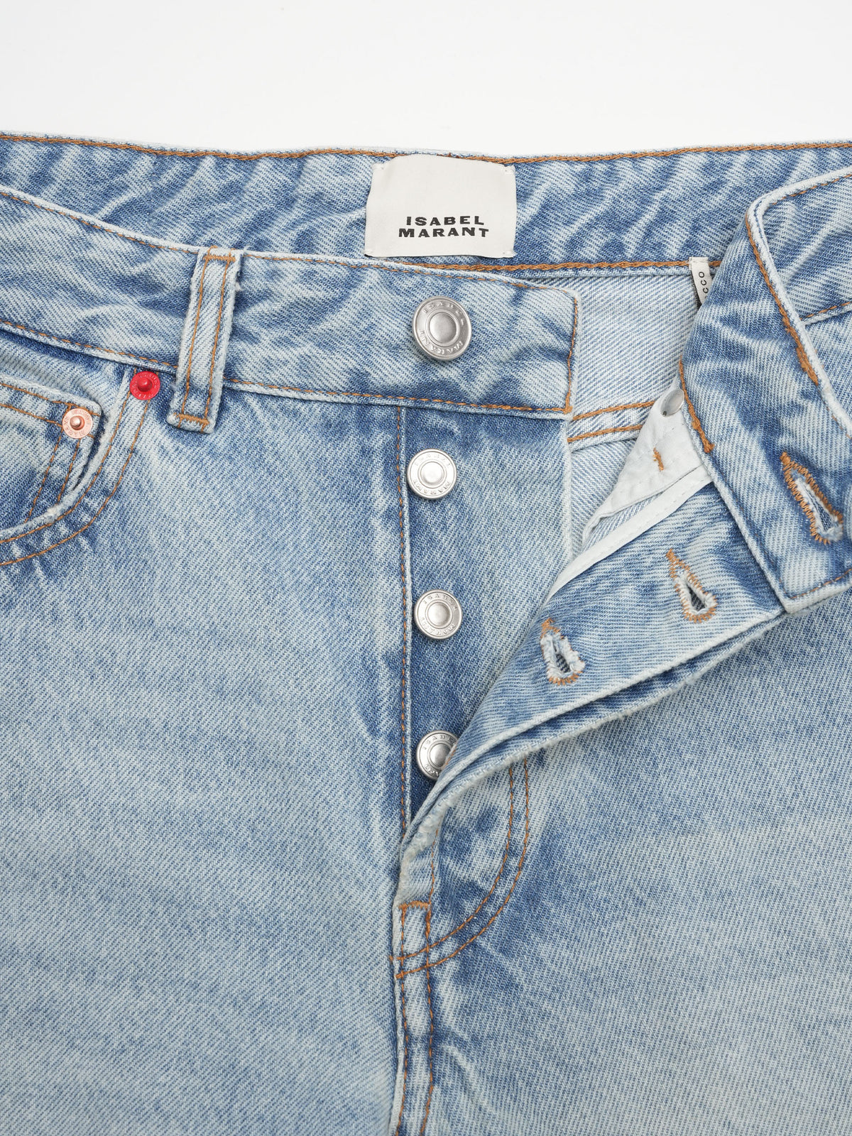 Isabel marant Jeans Daya im Regular-Fit für Damen Hellblau
