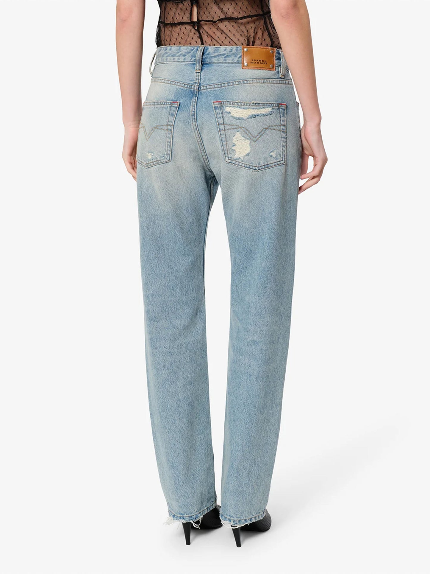 Isabel marant Jeans Daya im Regular-Fit für Damen Hellblau