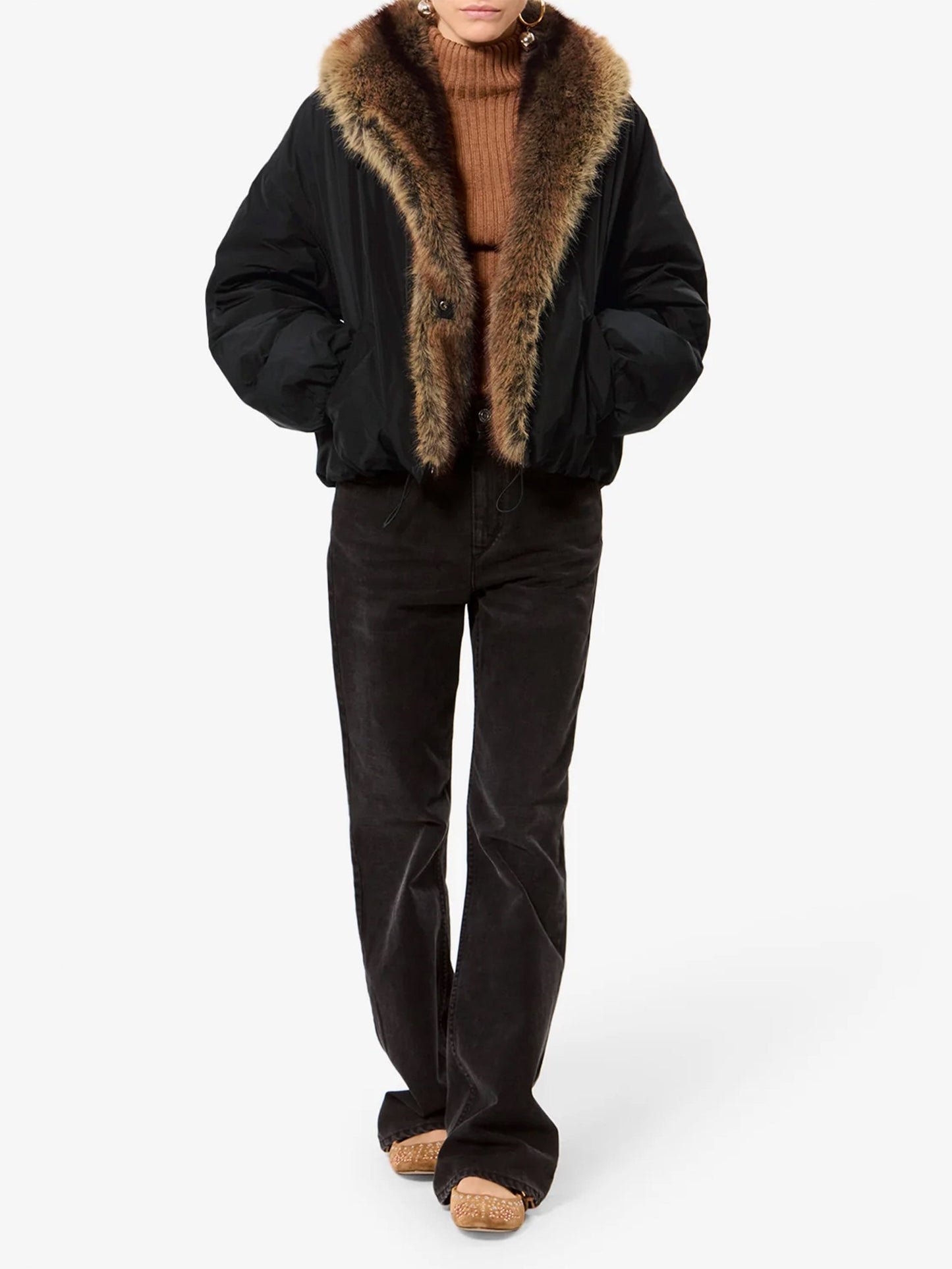 Jacke Charone mit Kunstfell-Futter für Damen