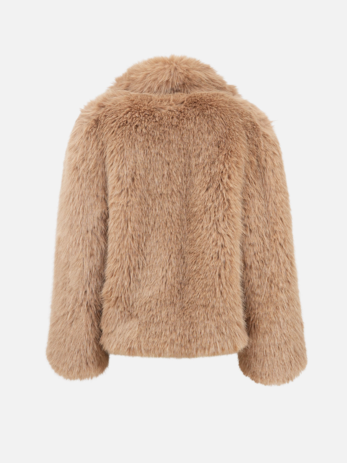 Oversized Faux-Fur-Jacke für Damen