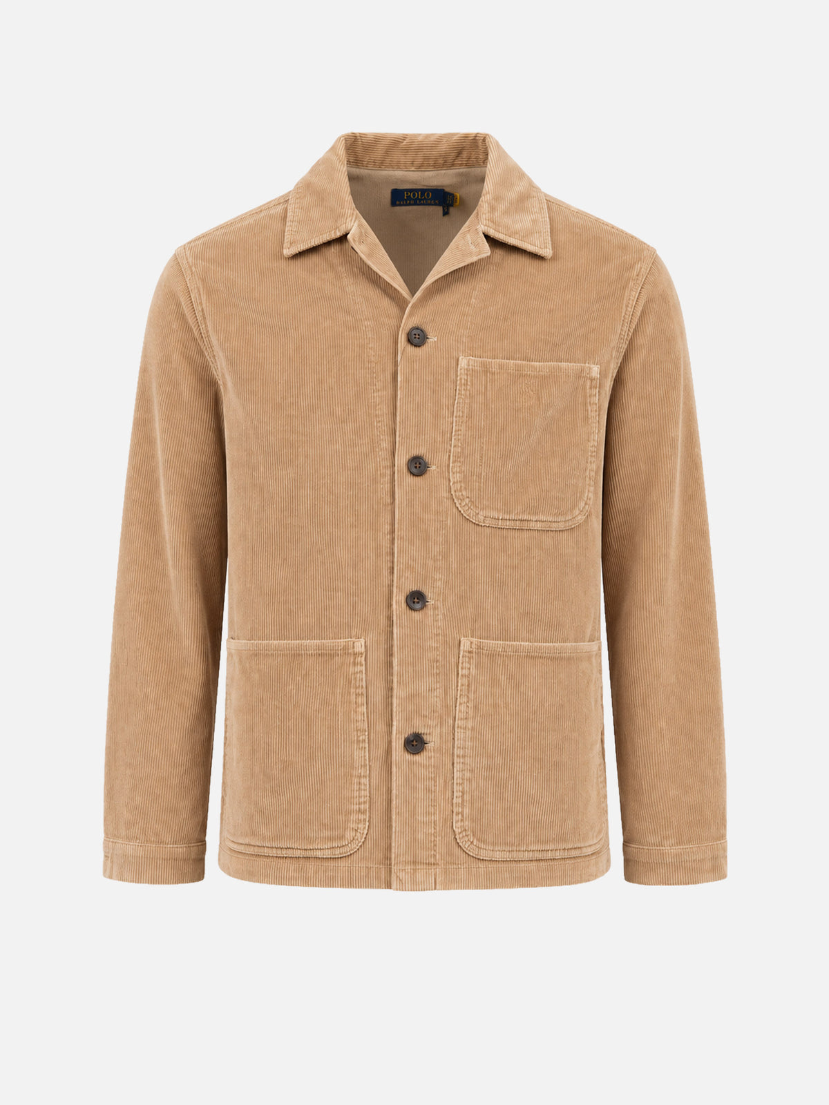 Polo ralph lauren Hemdjacke aus Kordsamt für Herren Camel-Braun