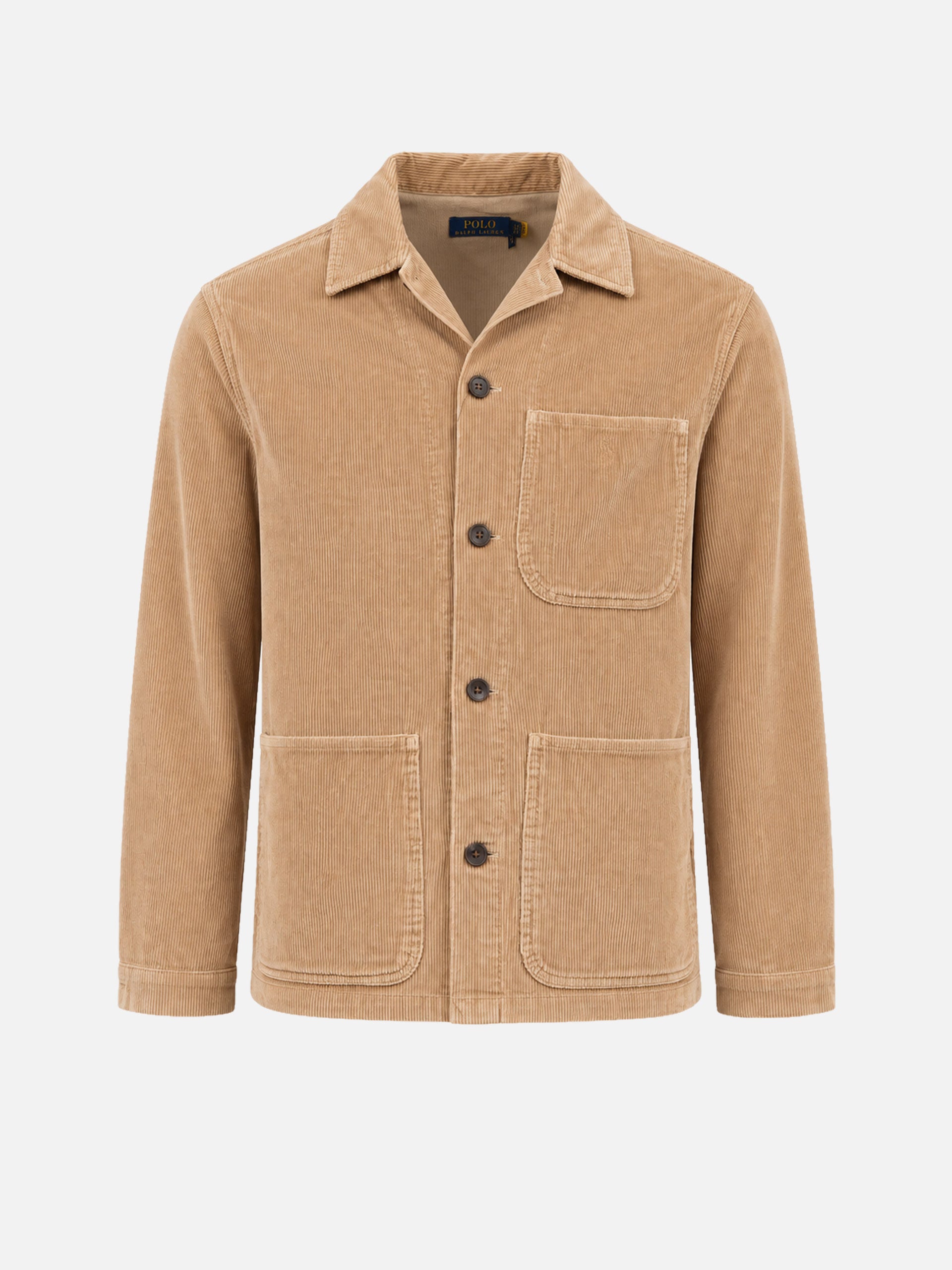 Polo ralph lauren Hemdjacke aus Kordsamt für Herren Camel-Braun