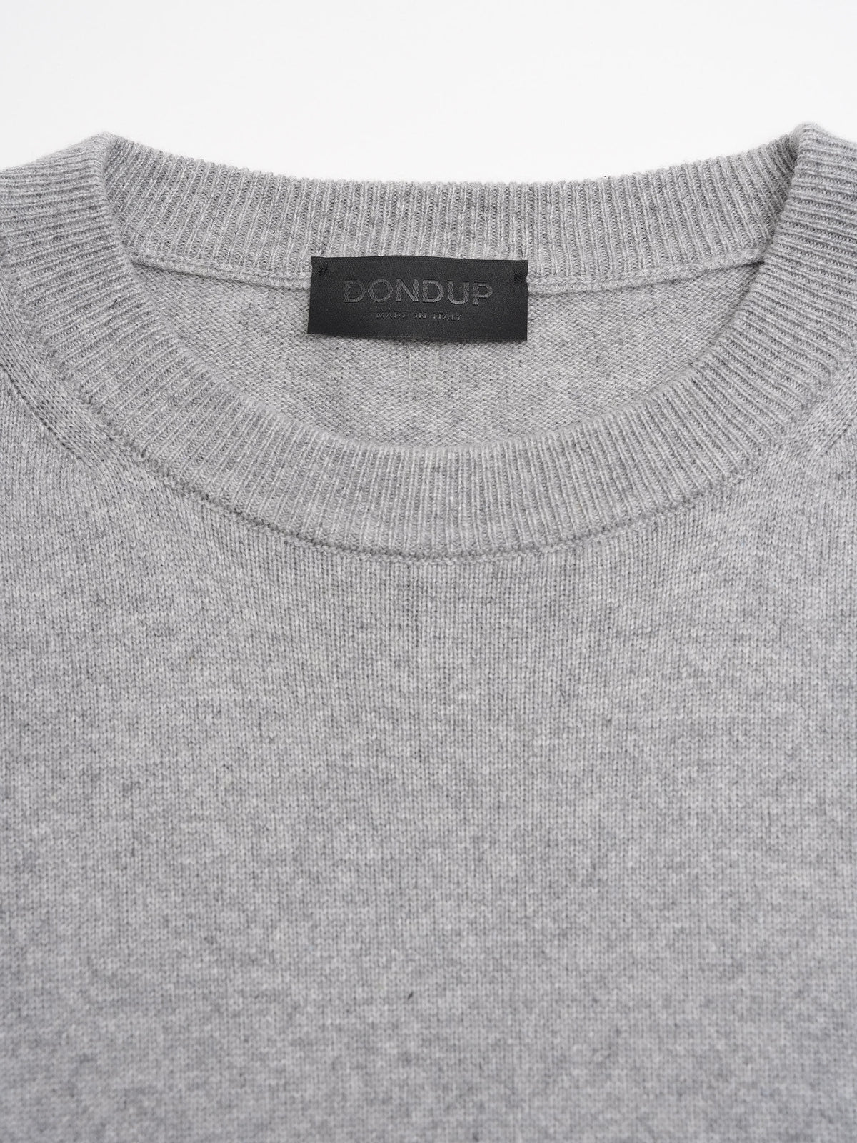 Dondup – Rundhalspullover aus Kaschmir und Seide für Herren Hellgrau - Light Grey