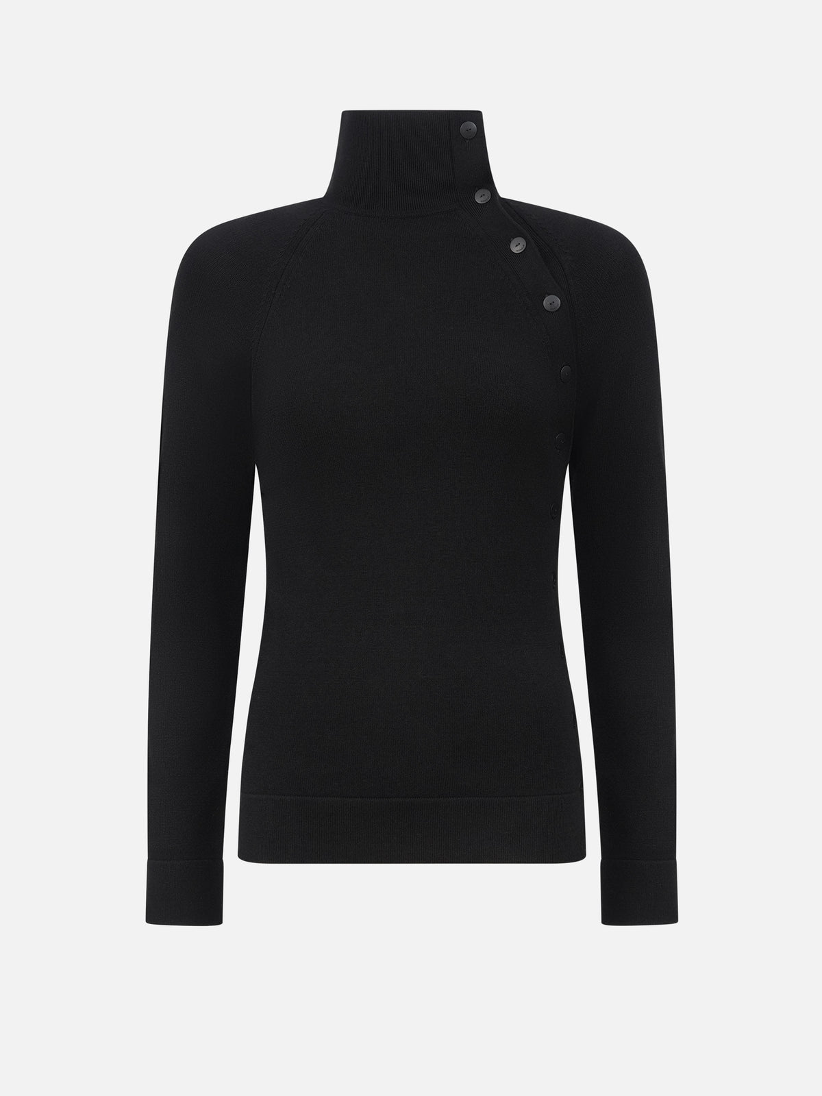 Dondup Pullover aus Viskose mit Stehkragen für Damen Schwarz