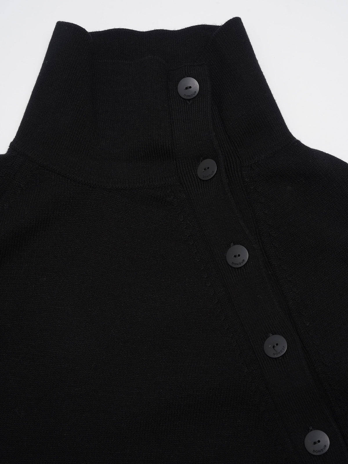 Dondup Pullover aus Viskose mit Stehkragen für Damen Schwarz