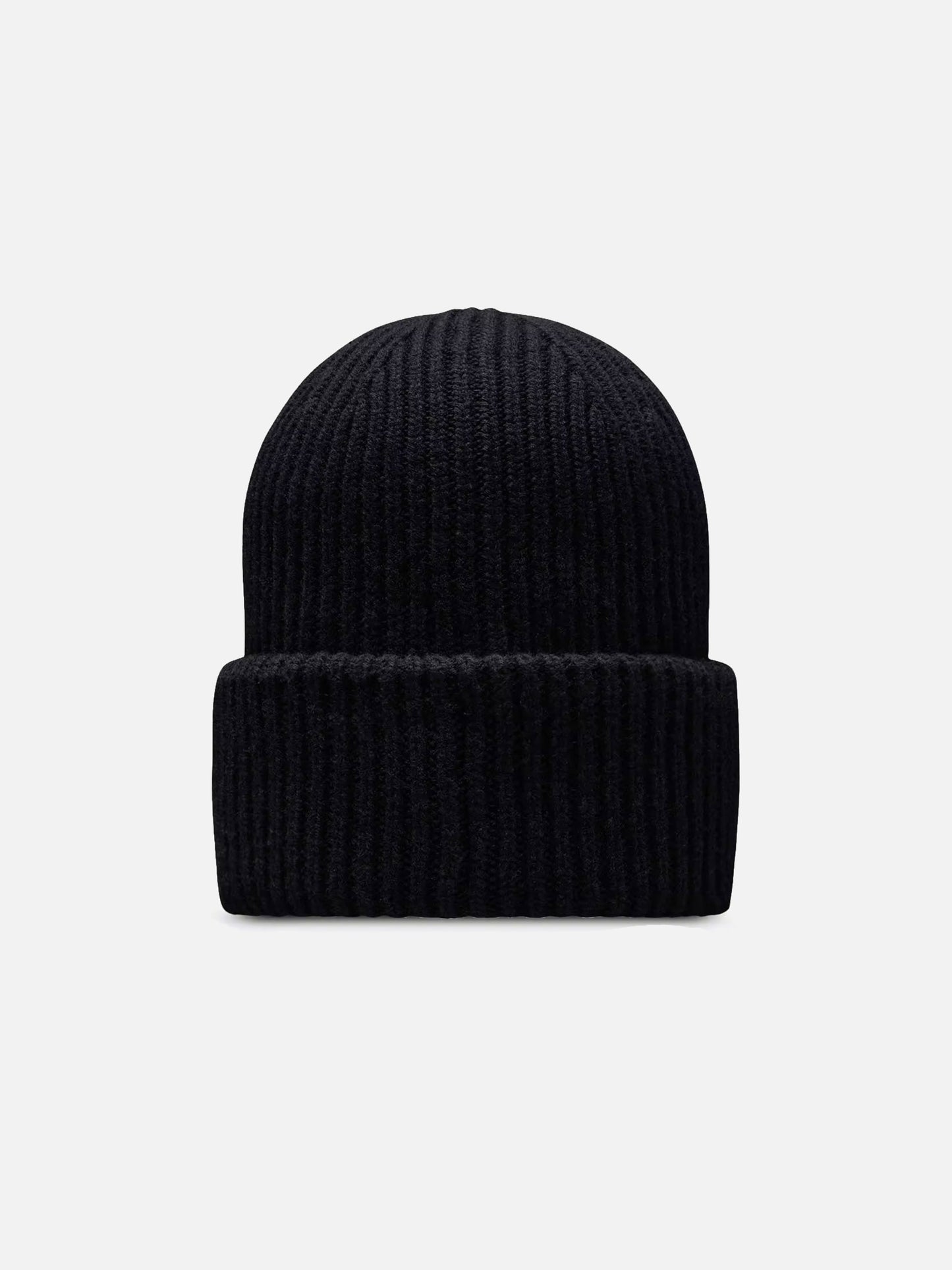 Moncler Mütze aus Wolle und Kaschmir mit Logo Dunkelbraun