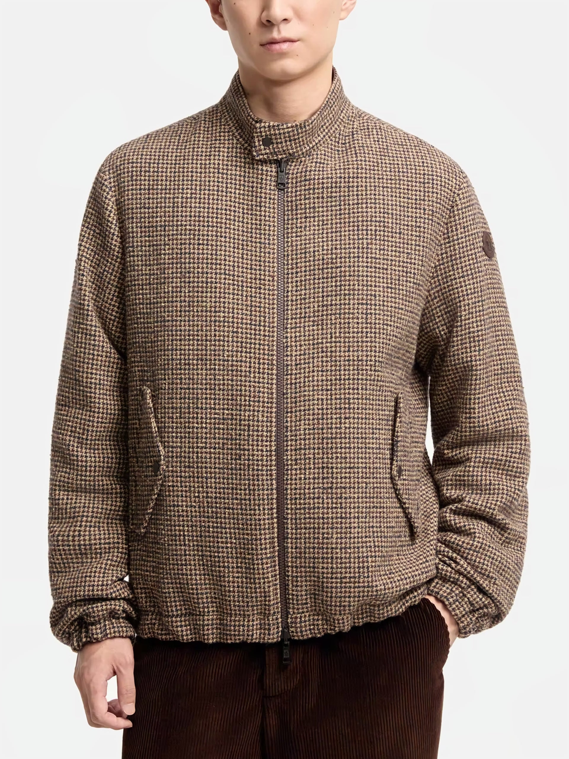 Moncler Wendbare Daunen-Hemdjacke Ebrodel für Herren Braun