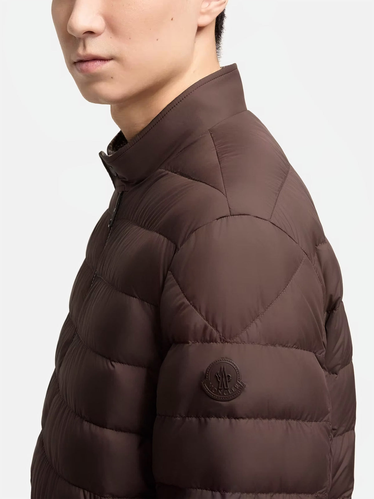 Moncler Wendbare Daunen-Hemdjacke Ebrodel für Herren Braun