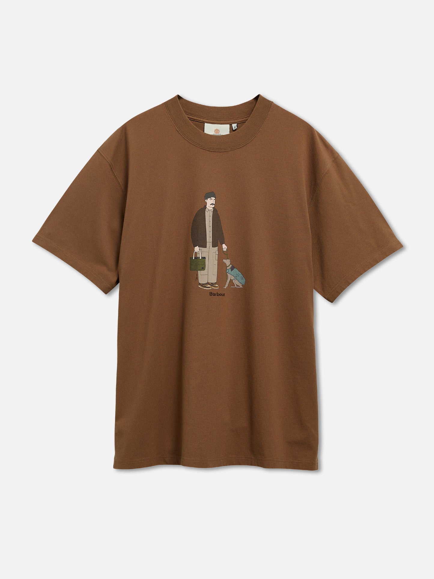 Barbour Oversized T-Shirt Fordyce für Herren Braun