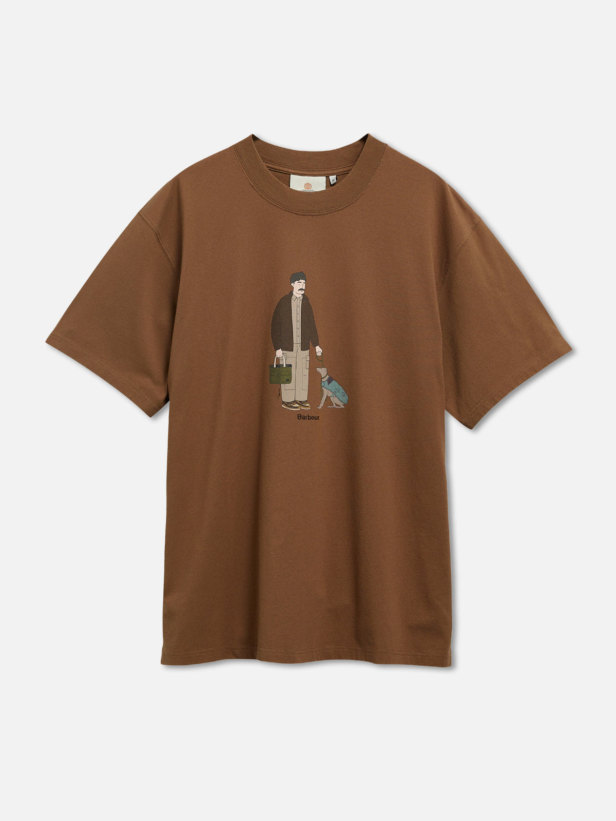 Barbour Oversized T-Shirt Fordyce für Herren Braun